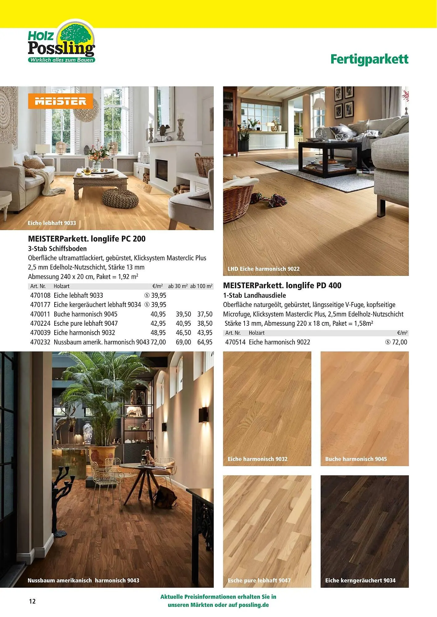 Holz Possling Prospekt von 1. April bis 31. Juli 2026 - Prospekt seite 12