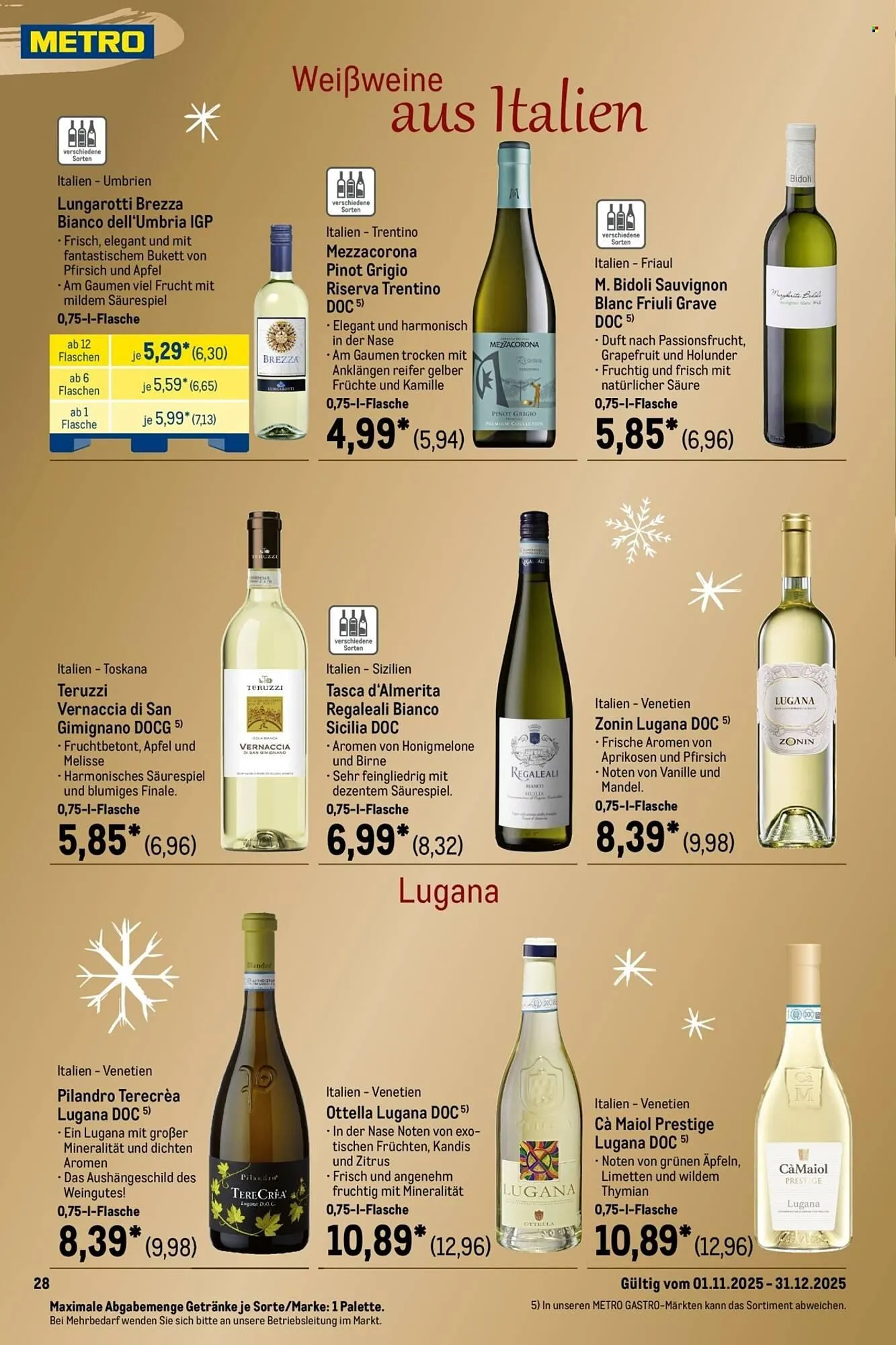 METRO Prospekt von 1. November bis 31. Dezember 2025 - Prospekt seite 28
