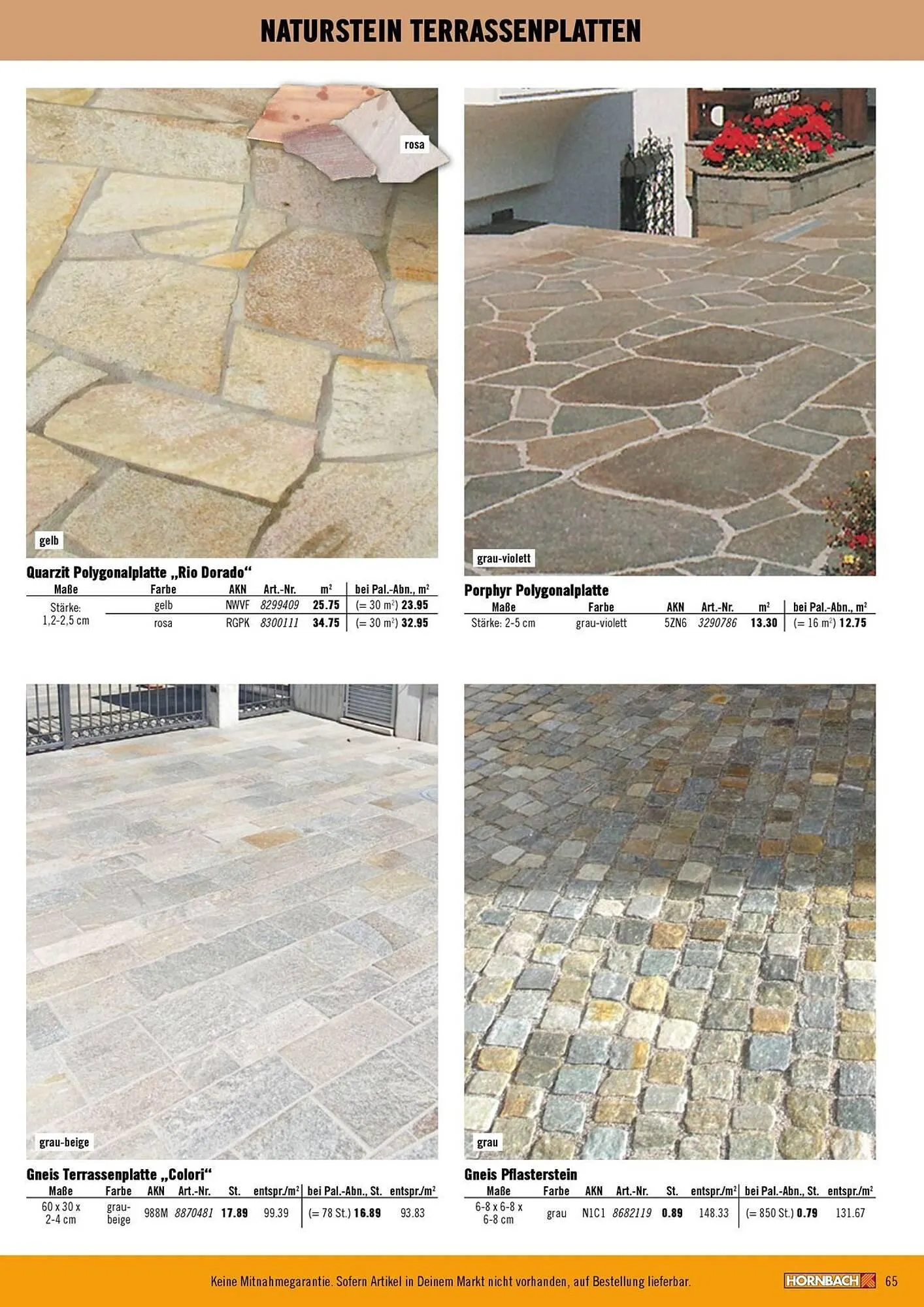 Hornbach Prospekt von 9. April bis 15. April 2025 - Prospekt seite 65