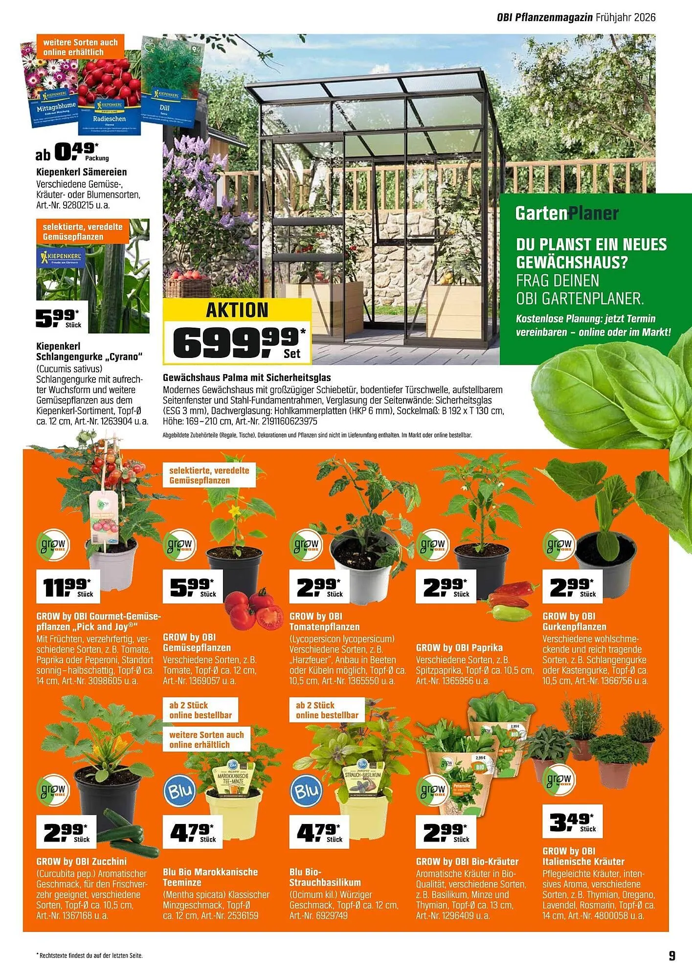 OBI Prospekt von 1. April bis 30. April 2026 - Prospekt seite 9