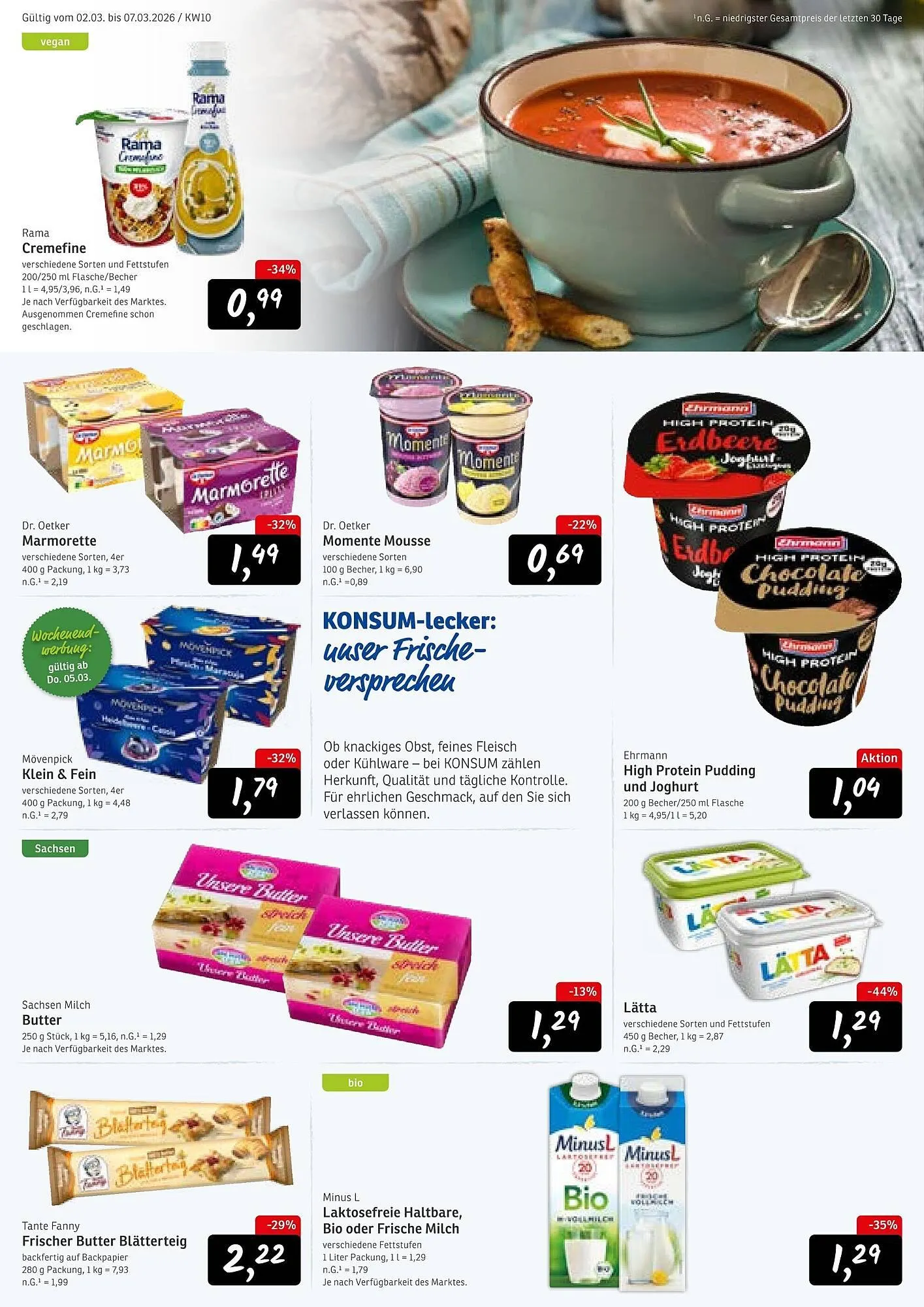 KONSUM Prospekt von 2. März bis 7. März 2026 - Prospekt seite 4