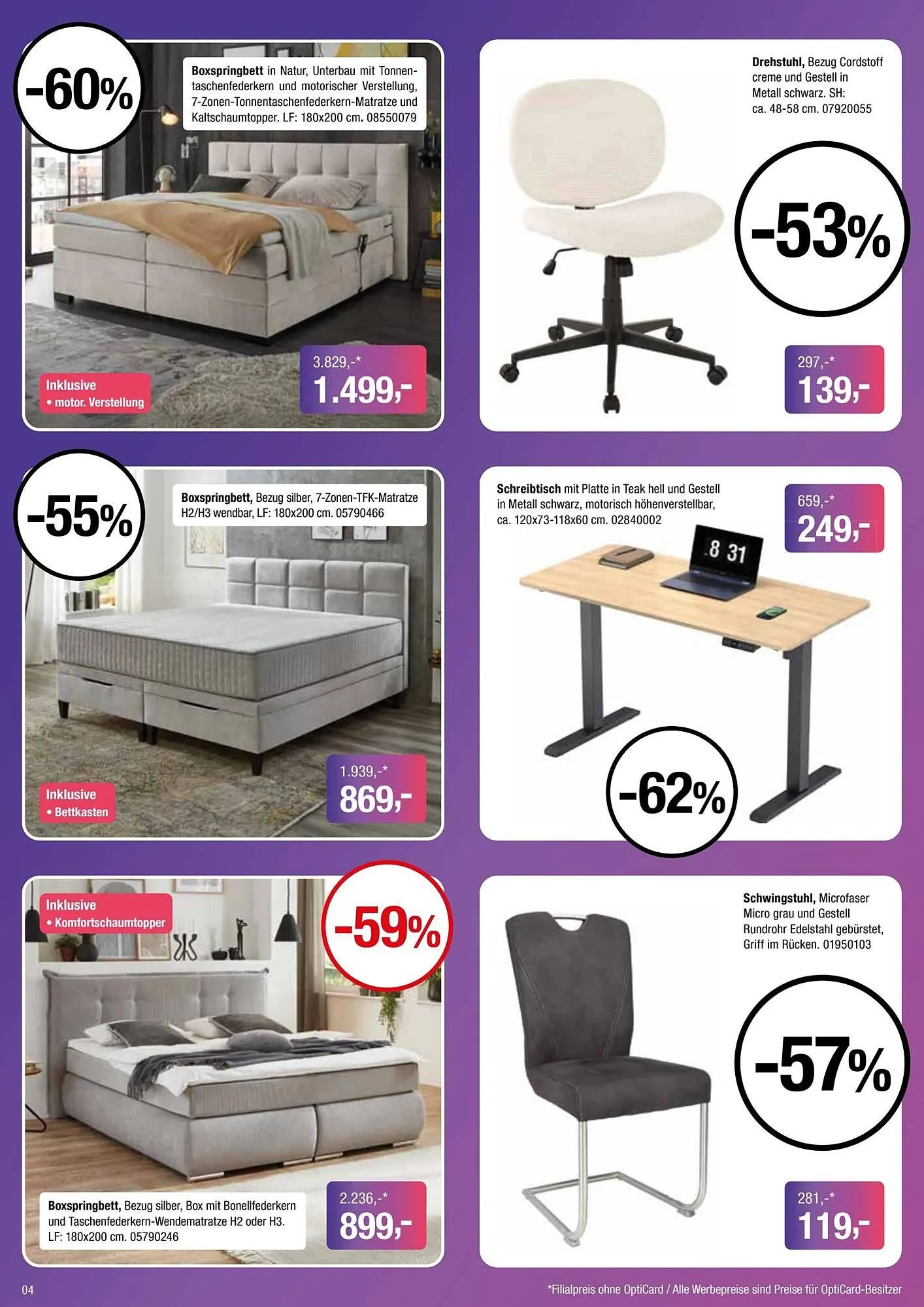 Opti Wohnwelt Prospekt von 12. April bis 31. Mai 2026 - Prospekt seite 4