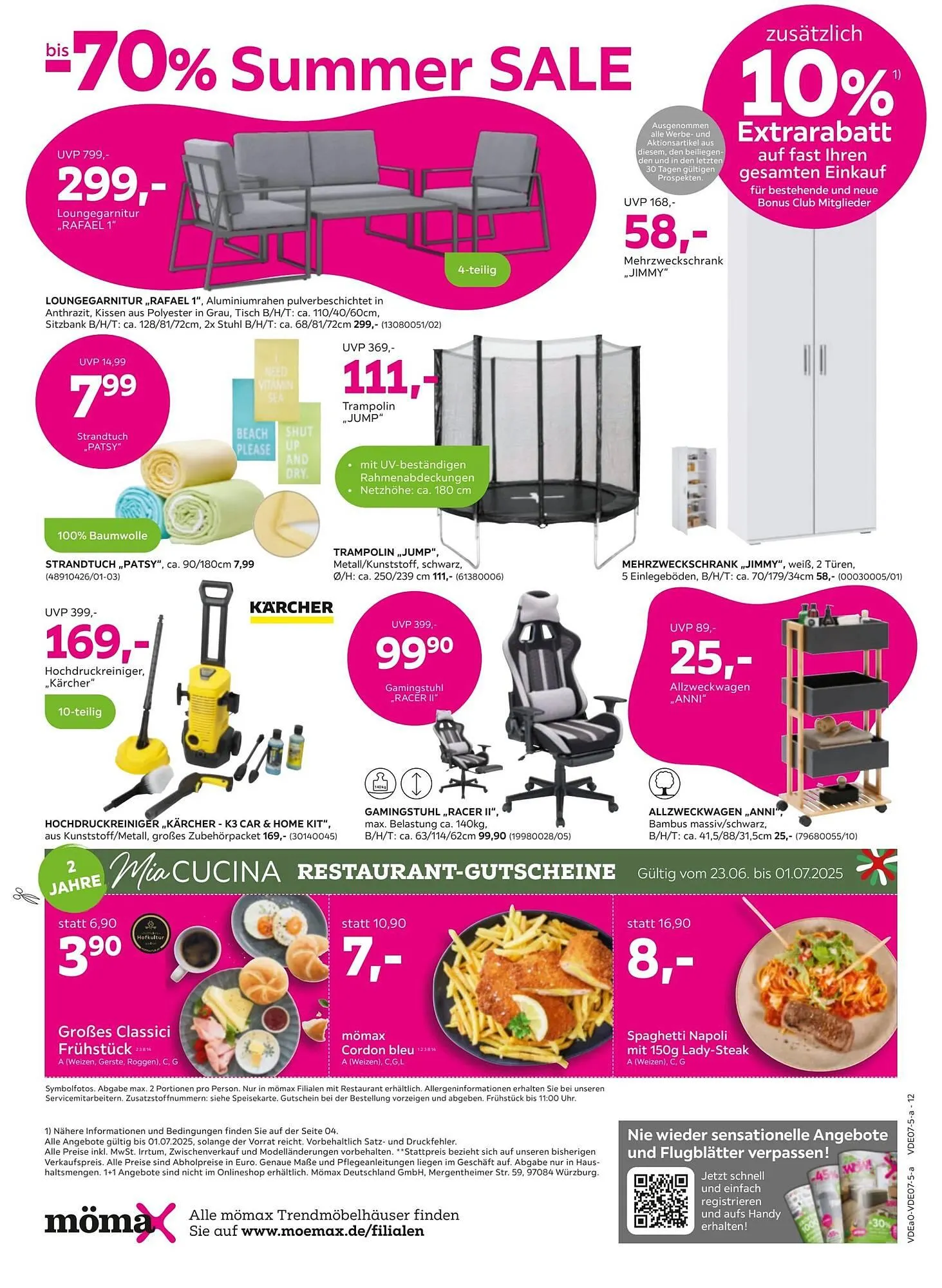 Mömax Prospekt von 23. Juni bis 2. Juli 2025 - Prospekt seite 12