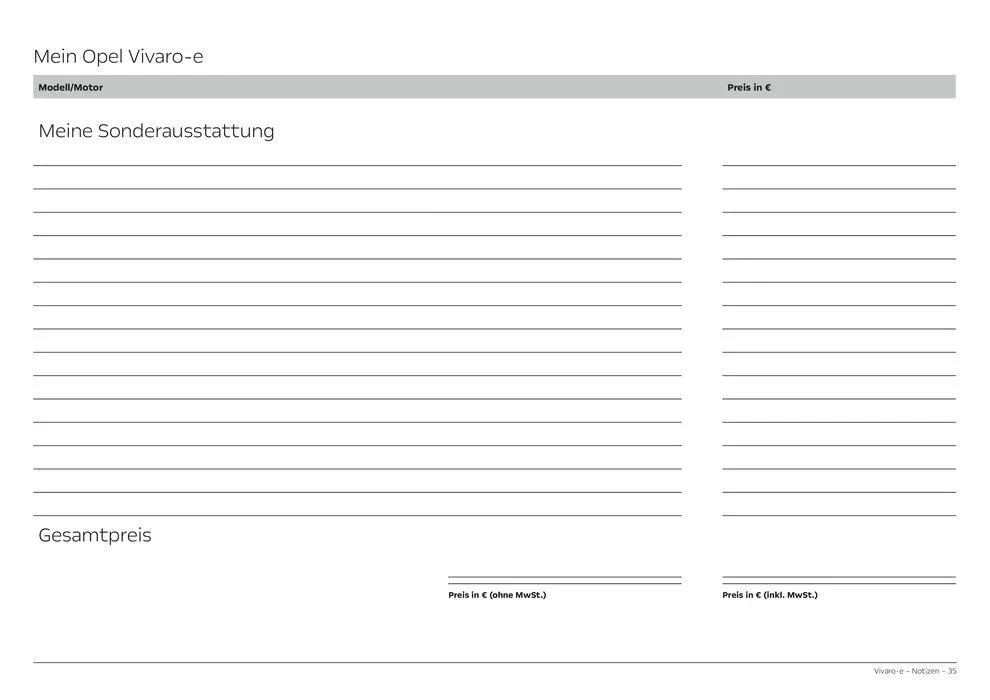 Opel Vivaro-e Cargo von 27. Februar bis 27. Februar 2025 - Prospekt seite 35