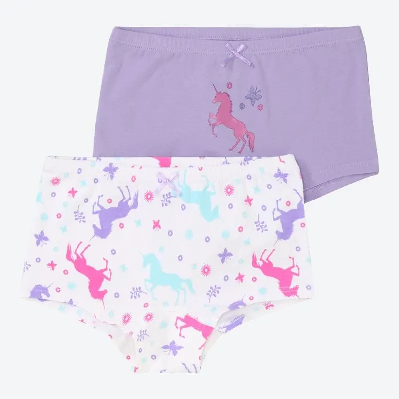Kinder-Mädchen-Panty mit Print, 2er-Pack