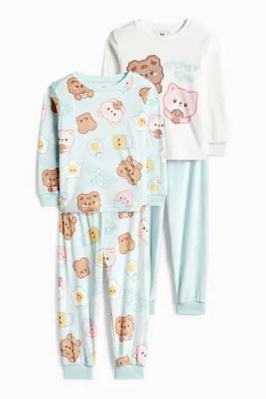 Multipack of 2 - Kawaii - winter pyjamas - 4 piece