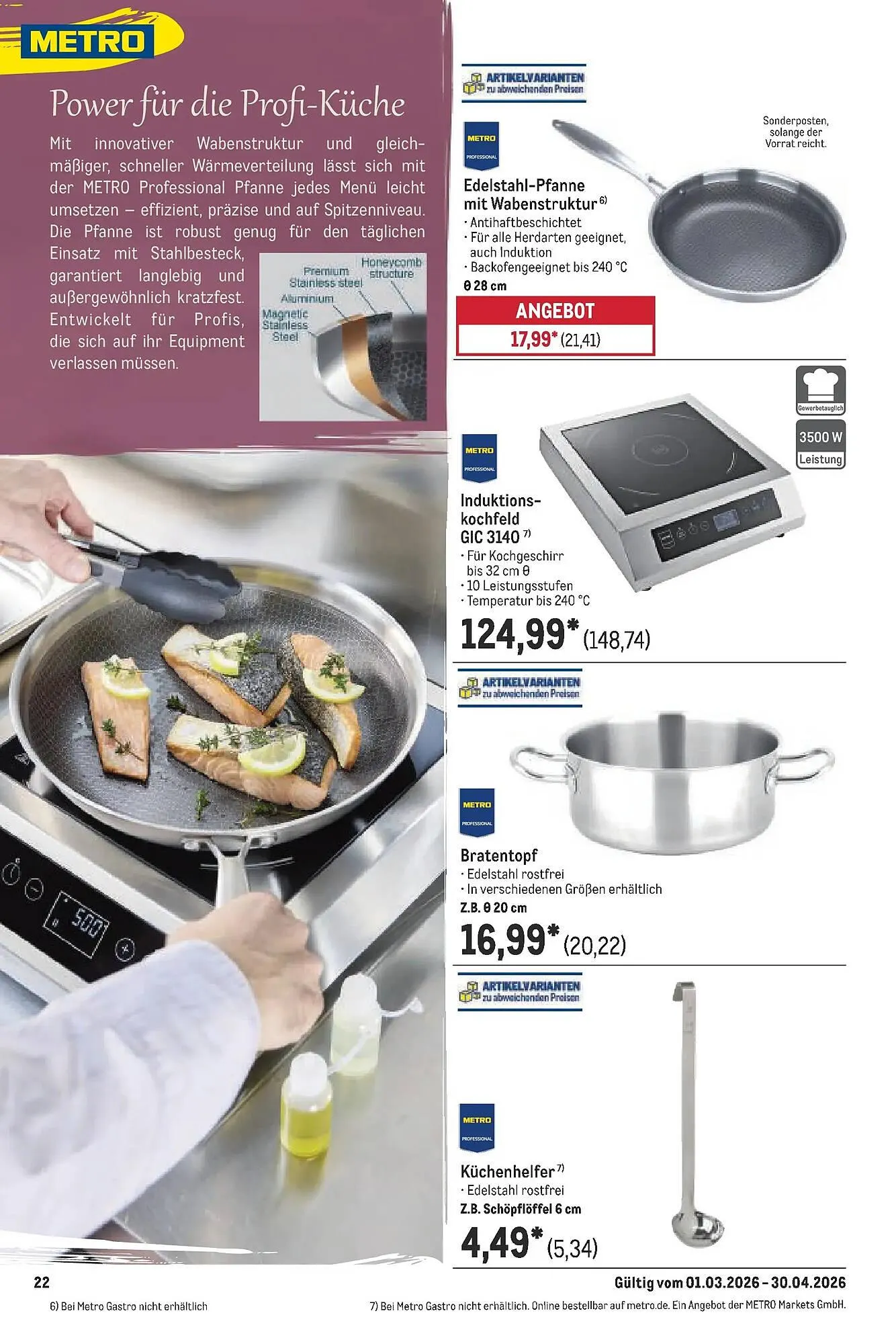 METRO Prospekt von 22. März bis 28. März 2026 - Prospekt seite 22