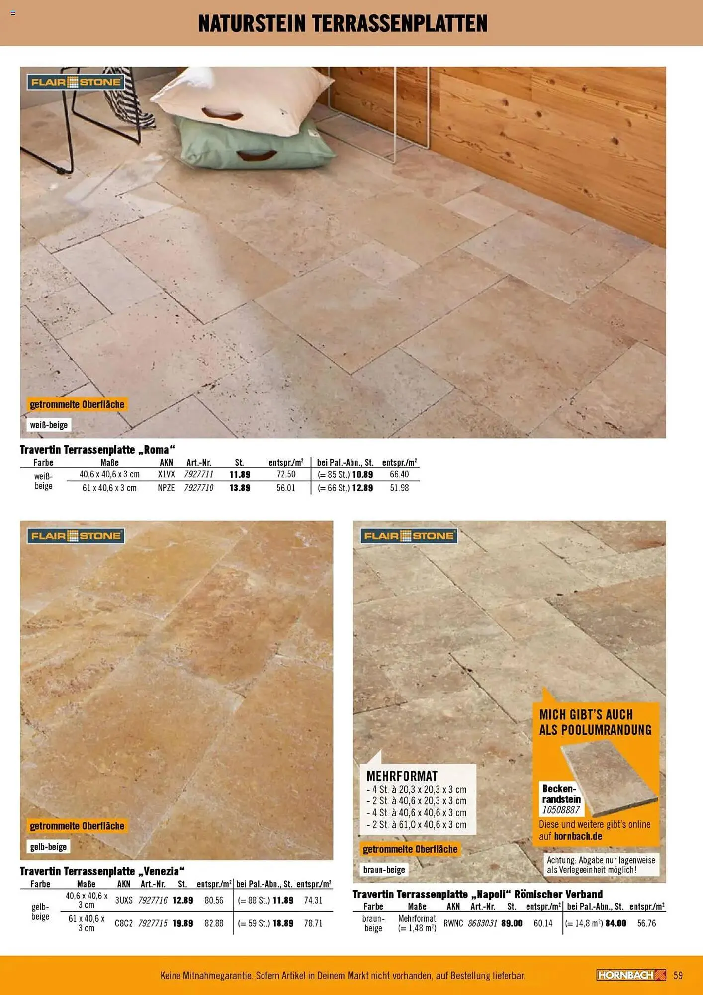 Hornbach Prospekt von 28. Februar bis 29. März 2025 - Prospekt seite 59