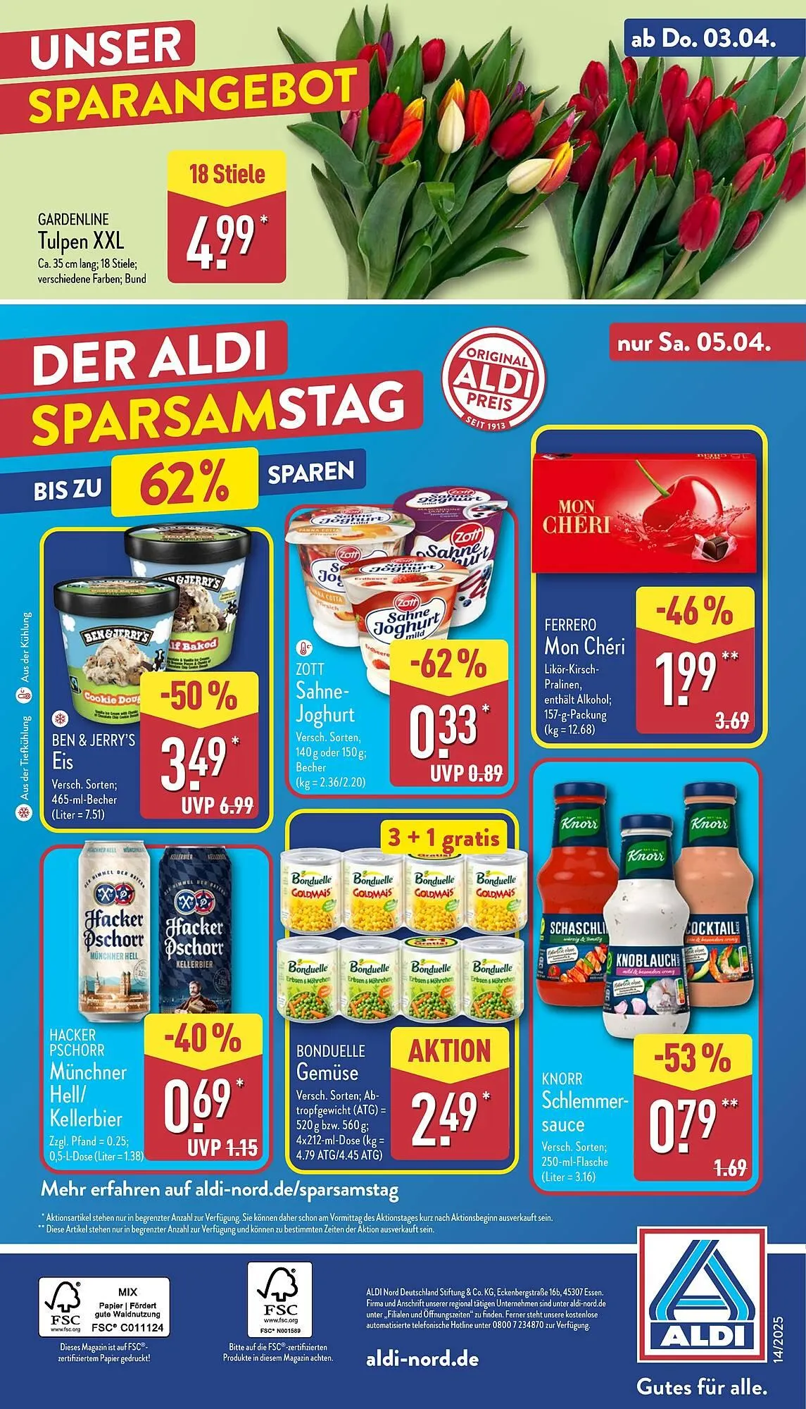 Aldi Nord Prospekt von 31. März bis 5. April 2025 - Prospekt seite 44