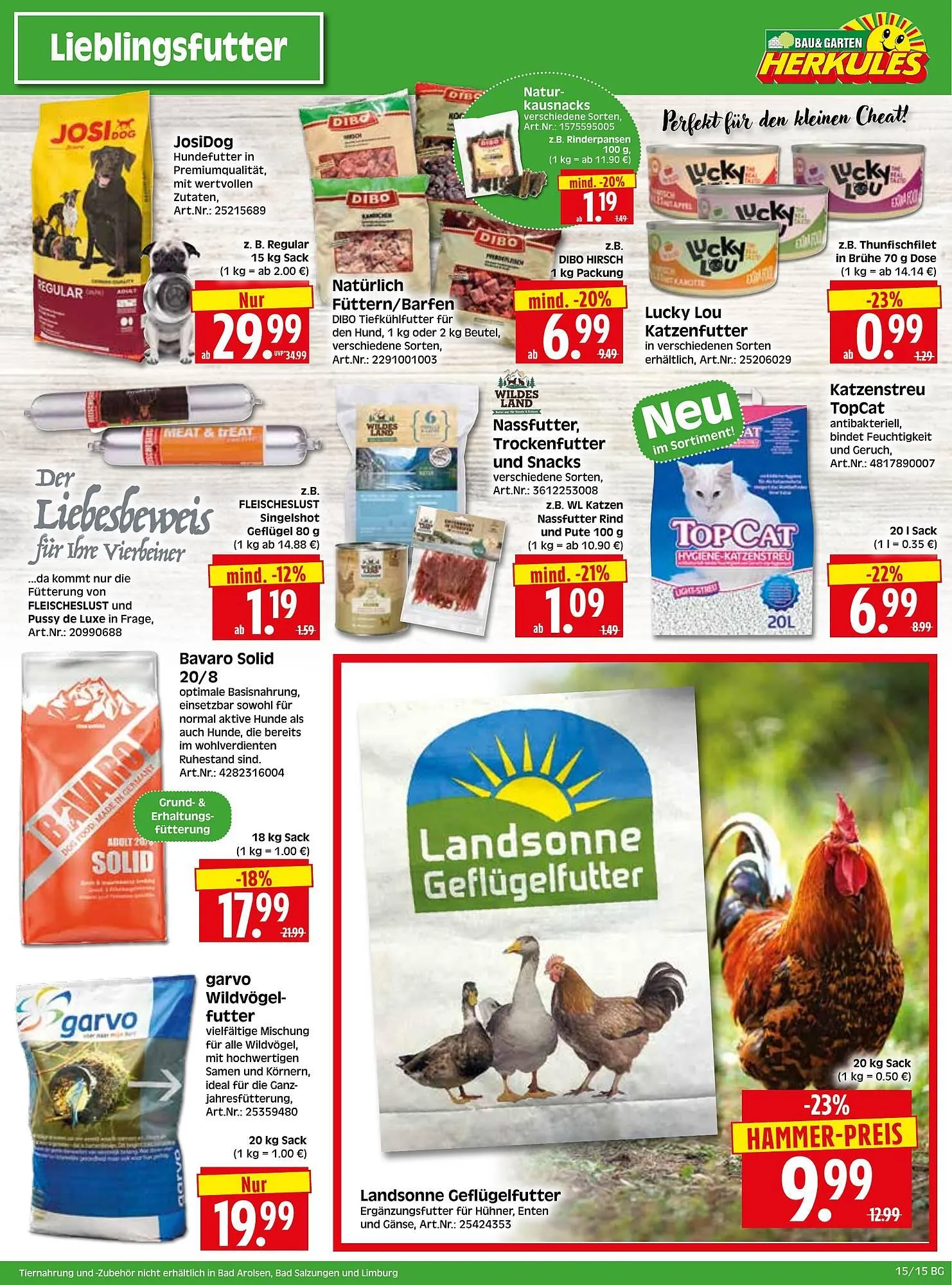 Herkules Baumarkt Prospekt von 7. April bis 12. April 2025 - Prospekt seite 15