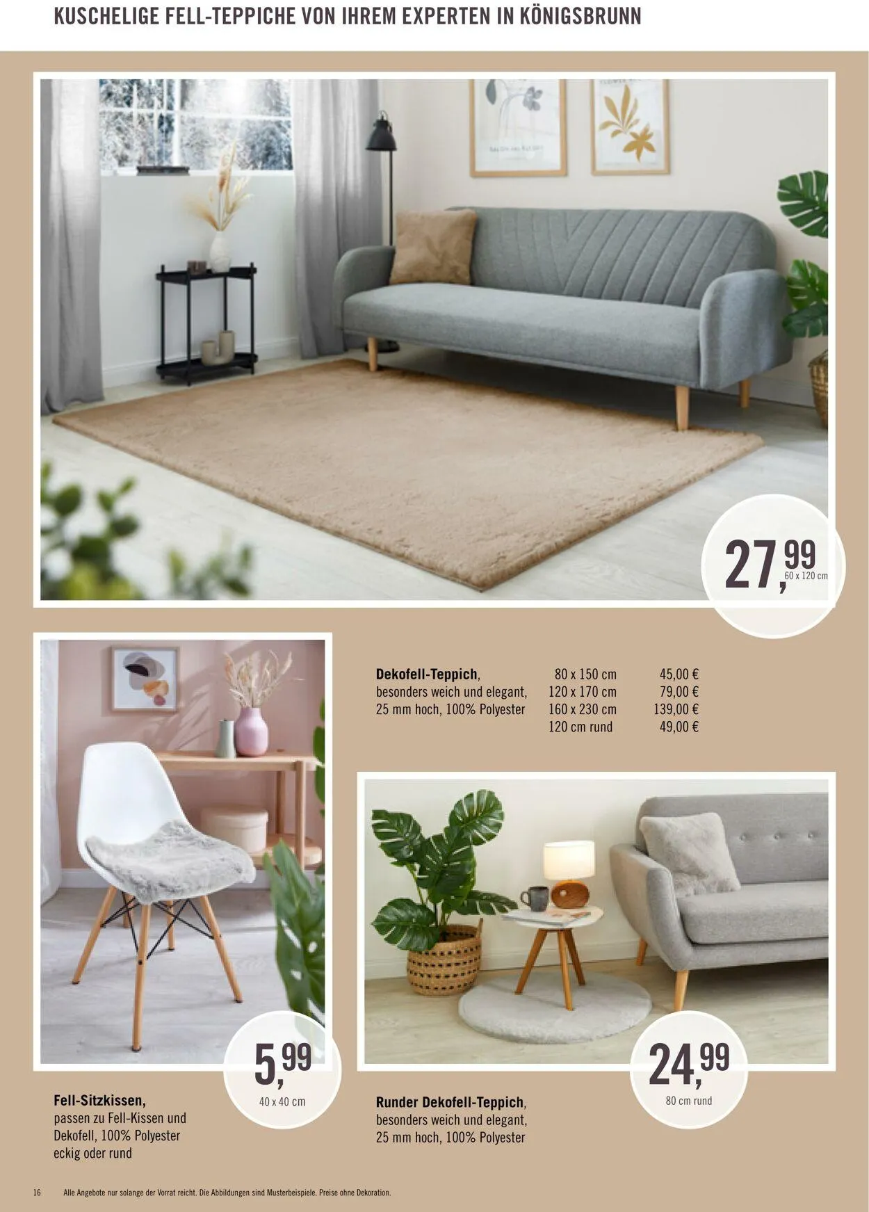 Ihr Teppichfreund Aktueller Prospekt von 27. Mai bis 10. Juni 2025 - Prospekt seite 16