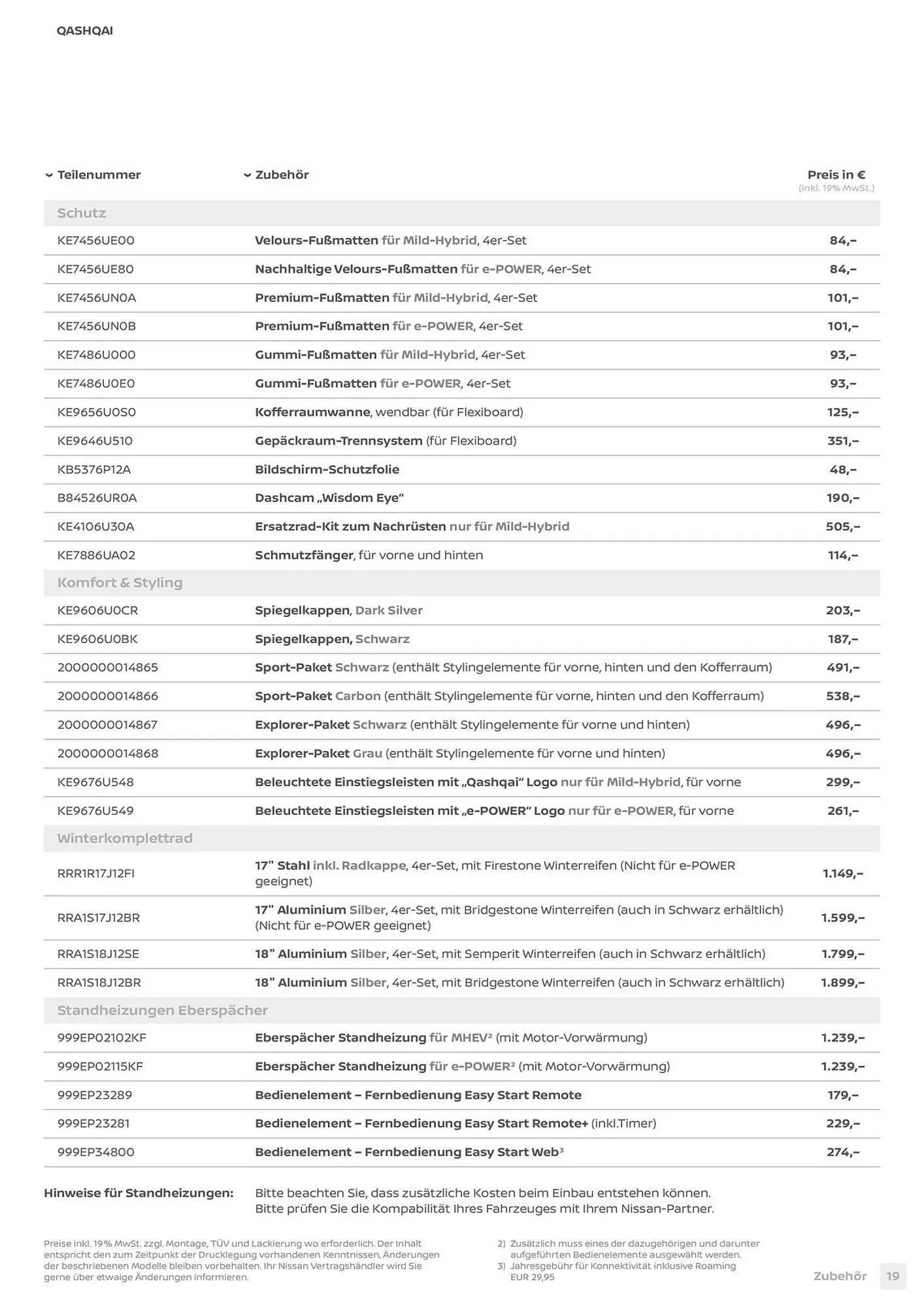 Nissan Prospekt von 3. April bis 30. März 2027 - Prospekt seite 19