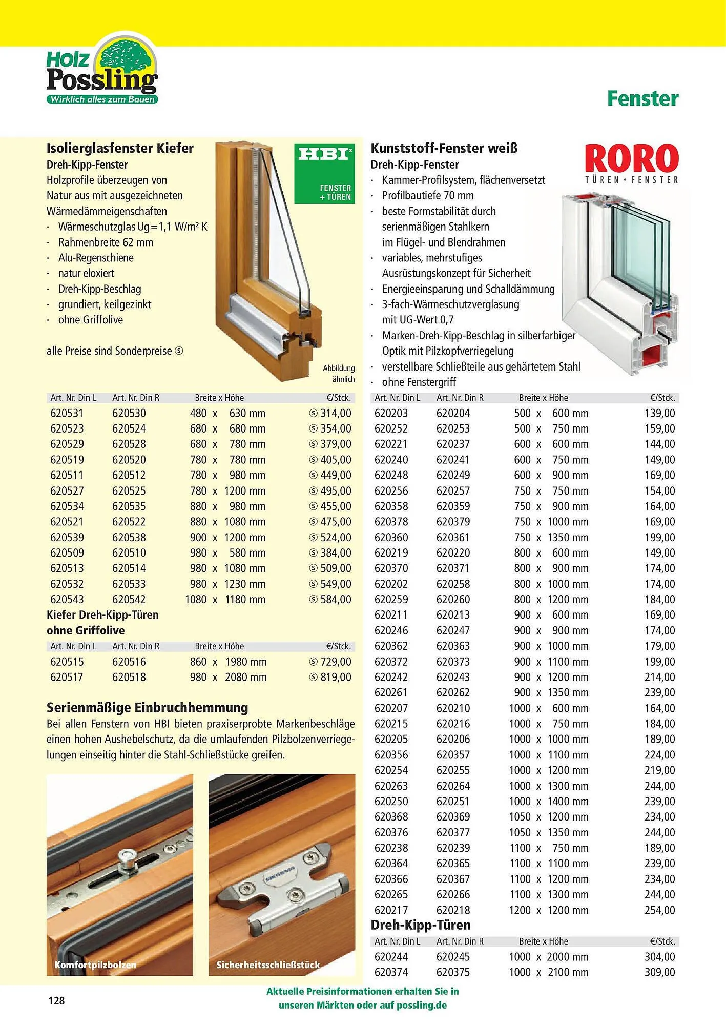 Holz Possling Prospekt von 31. März bis 30. Juni 2025 - Prospekt seite 128