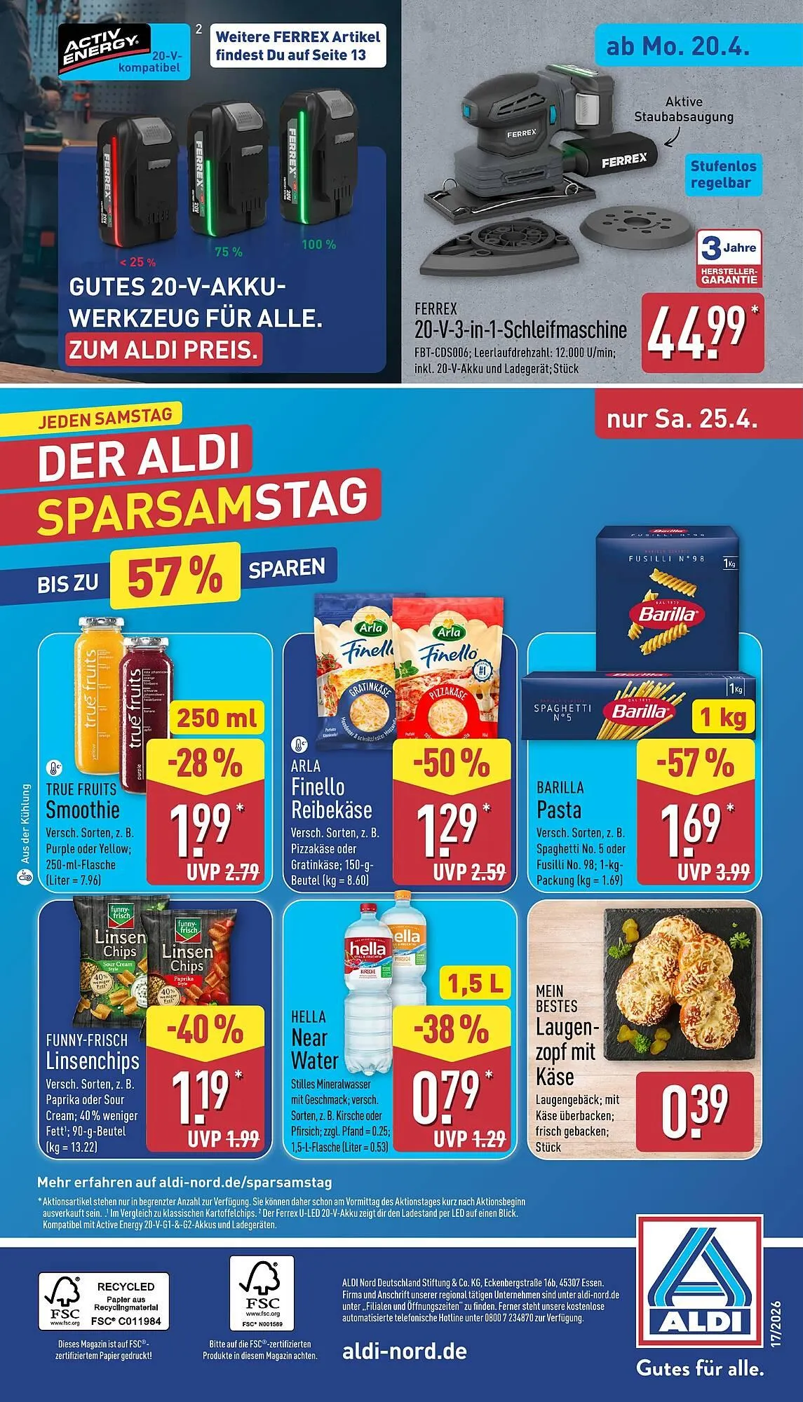 Aldi Nord Prospekt von 20. April bis 25. April 2026 - Prospekt seite 32