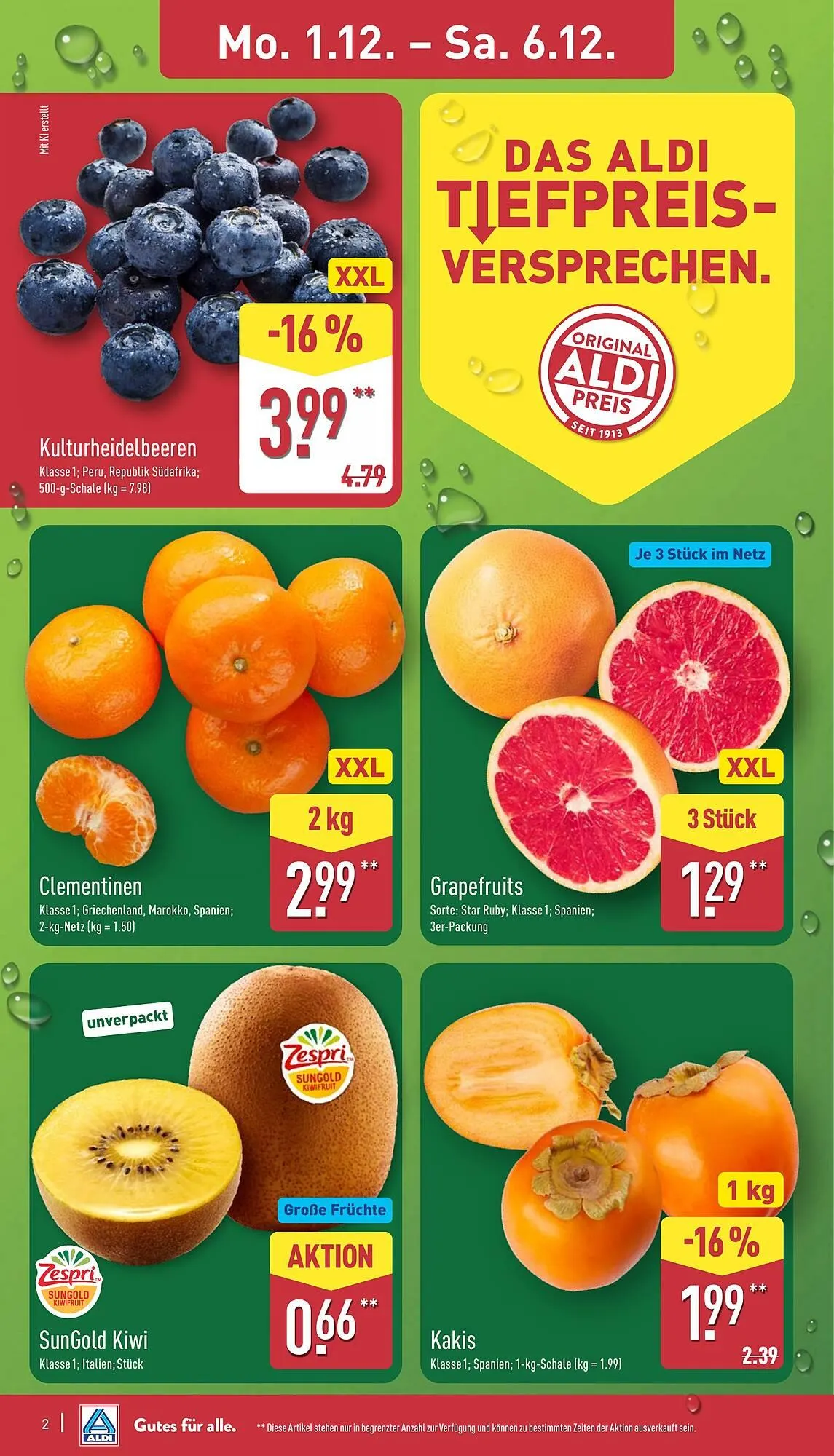 Aldi Nord Prospekt von 1. Dezember bis 6. Dezember 2025 - Prospekt seite 2