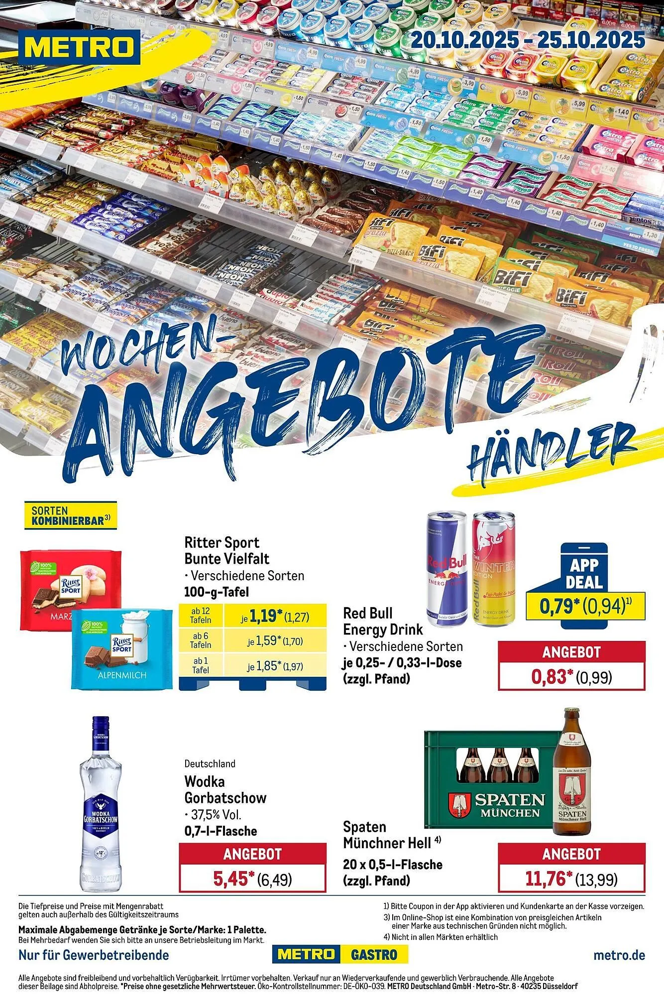 METRO Prospekt von 20. Oktober bis 26. Oktober 2025 - Prospekt seite 1