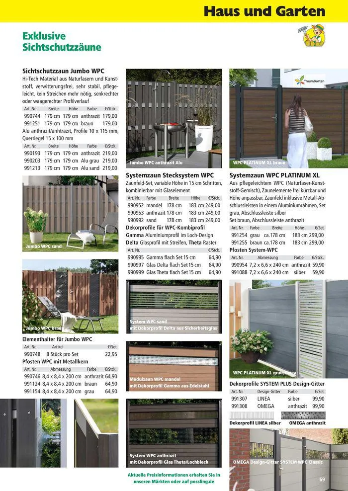 Holz-& Baukatalog 2024/25 von 27. März bis 31. Januar 2025 - Prospekt seite 69