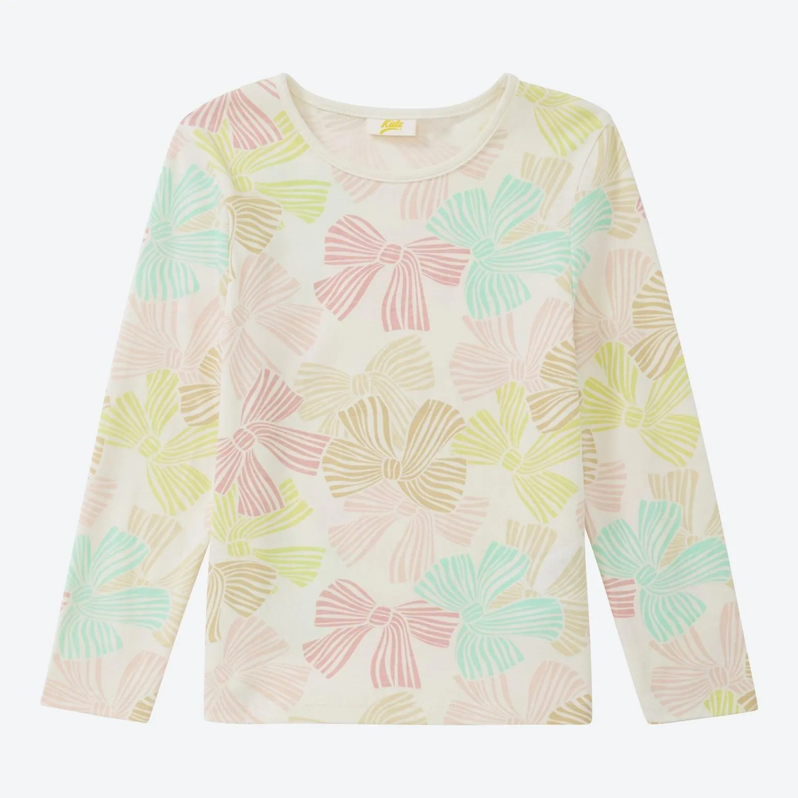 Kinder-Mädchen-Langarmshirt mit hohem Baumwollanteil