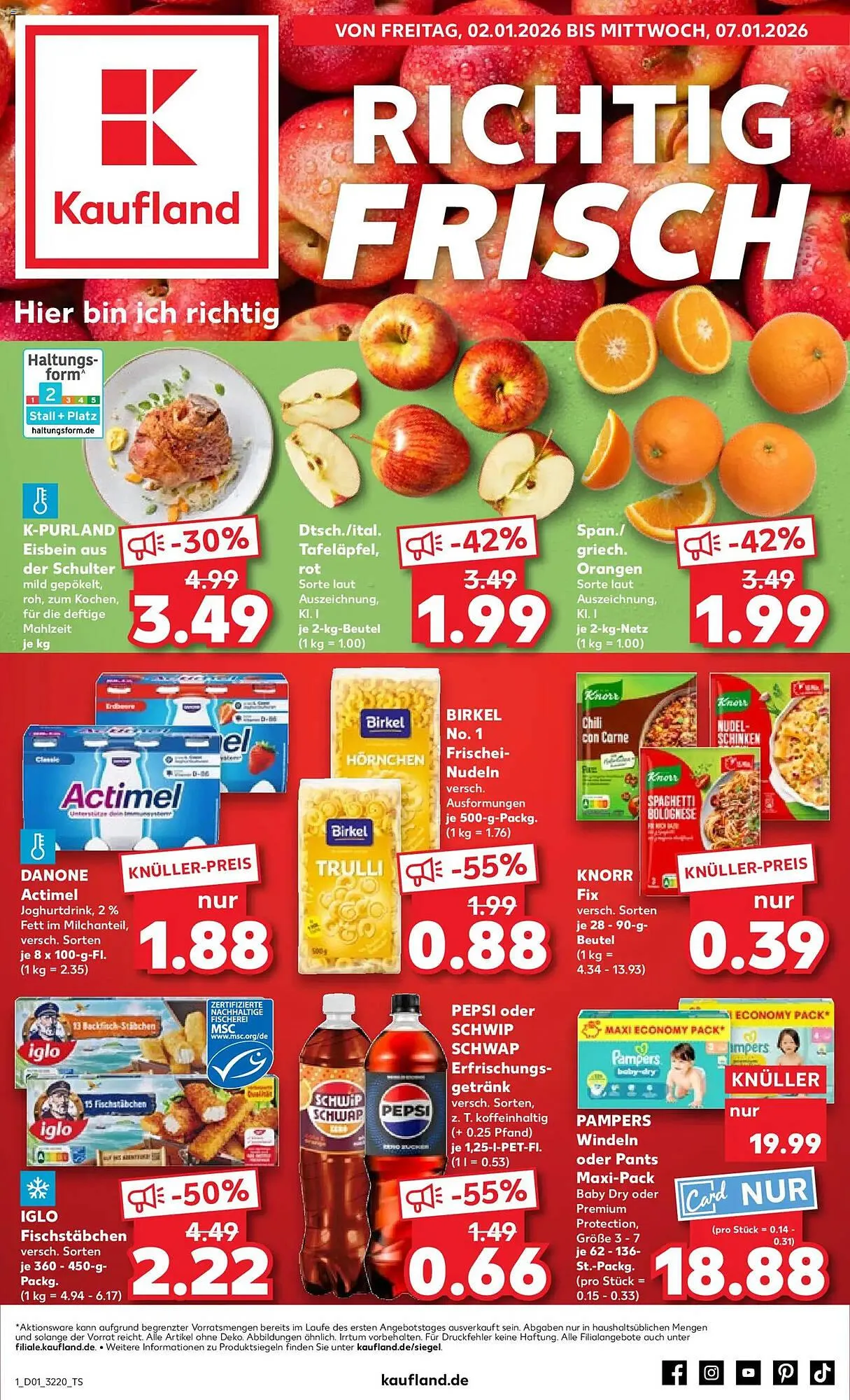 Kaufland Prospekt von 2. Januar bis 7. Januar 2026 - Prospekt seite 1