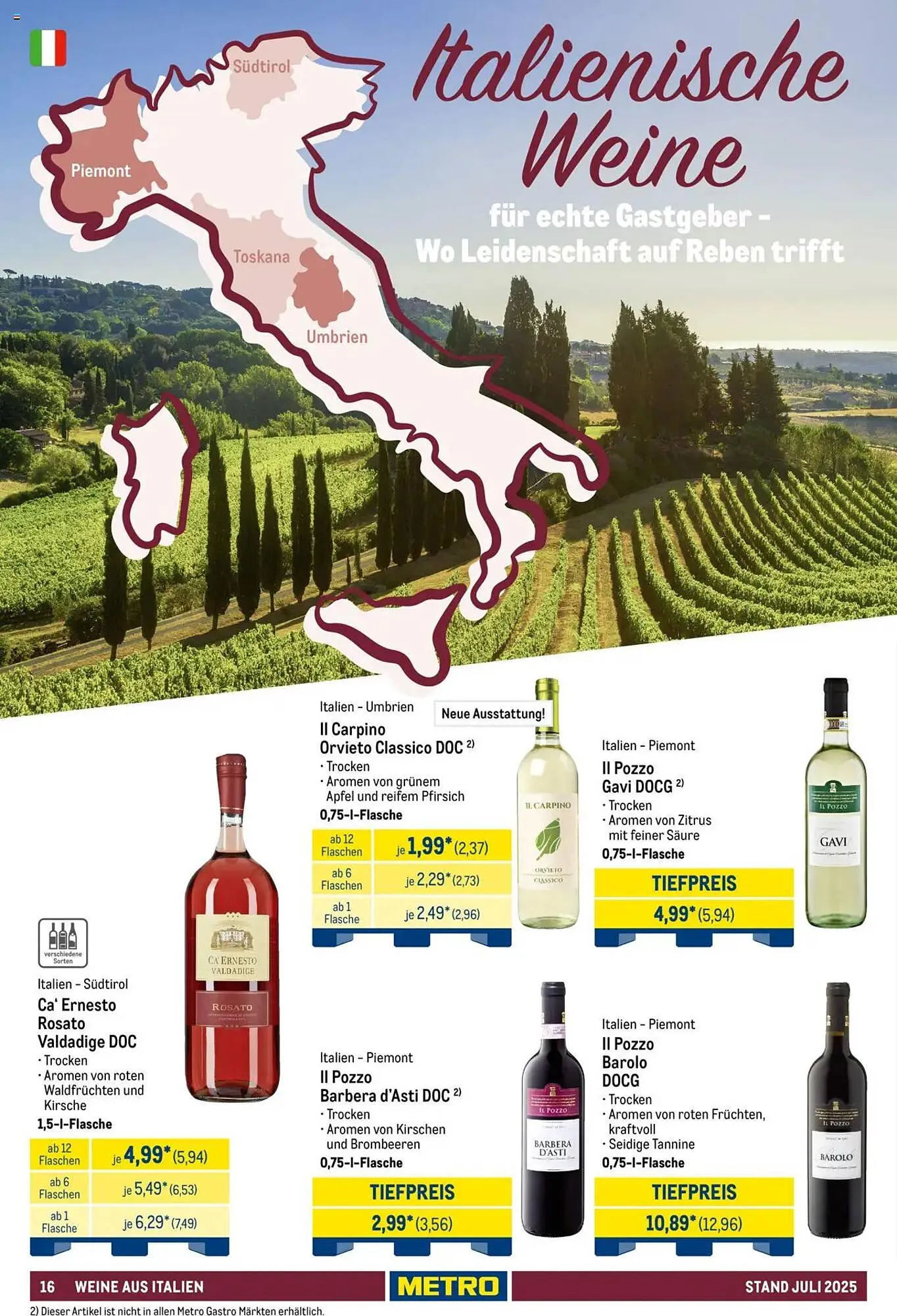 METRO Prospekt von 1. Juli bis 31. Juli 2025 - Prospekt seite 16