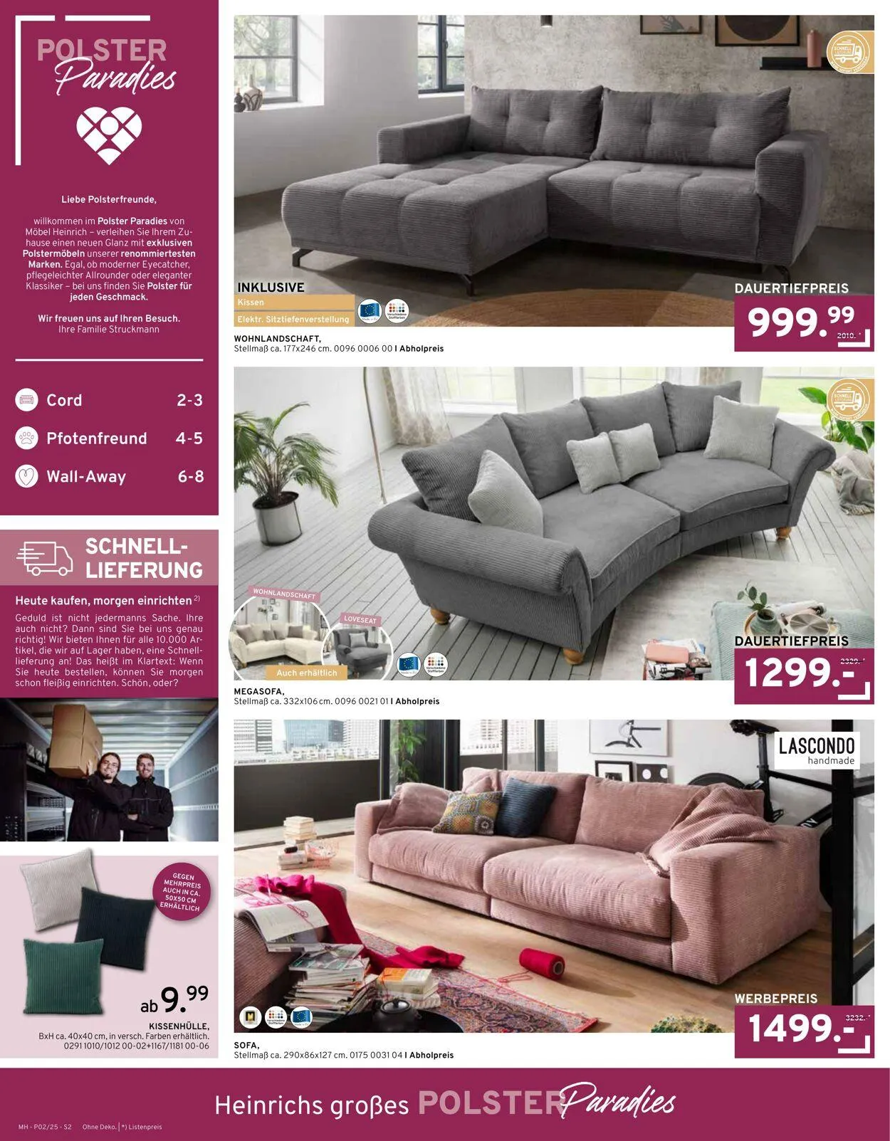 Möbel Heinrich Aktueller Prospekt von 26. Mai bis 1. Juli 2025 - Prospekt seite 2