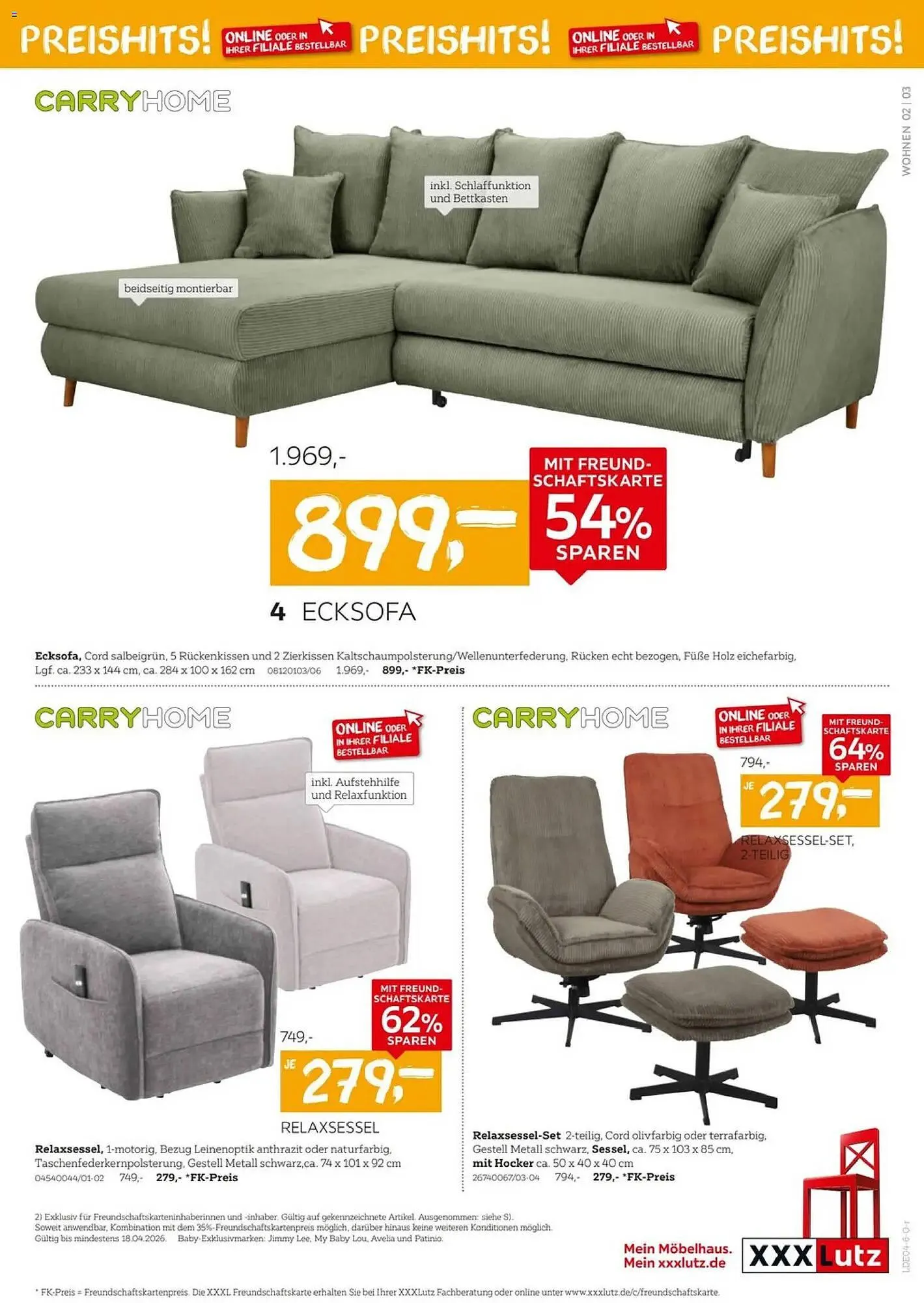 XXXLutz Prospekt von 4. April bis 18. April 2026 - Prospekt seite 3