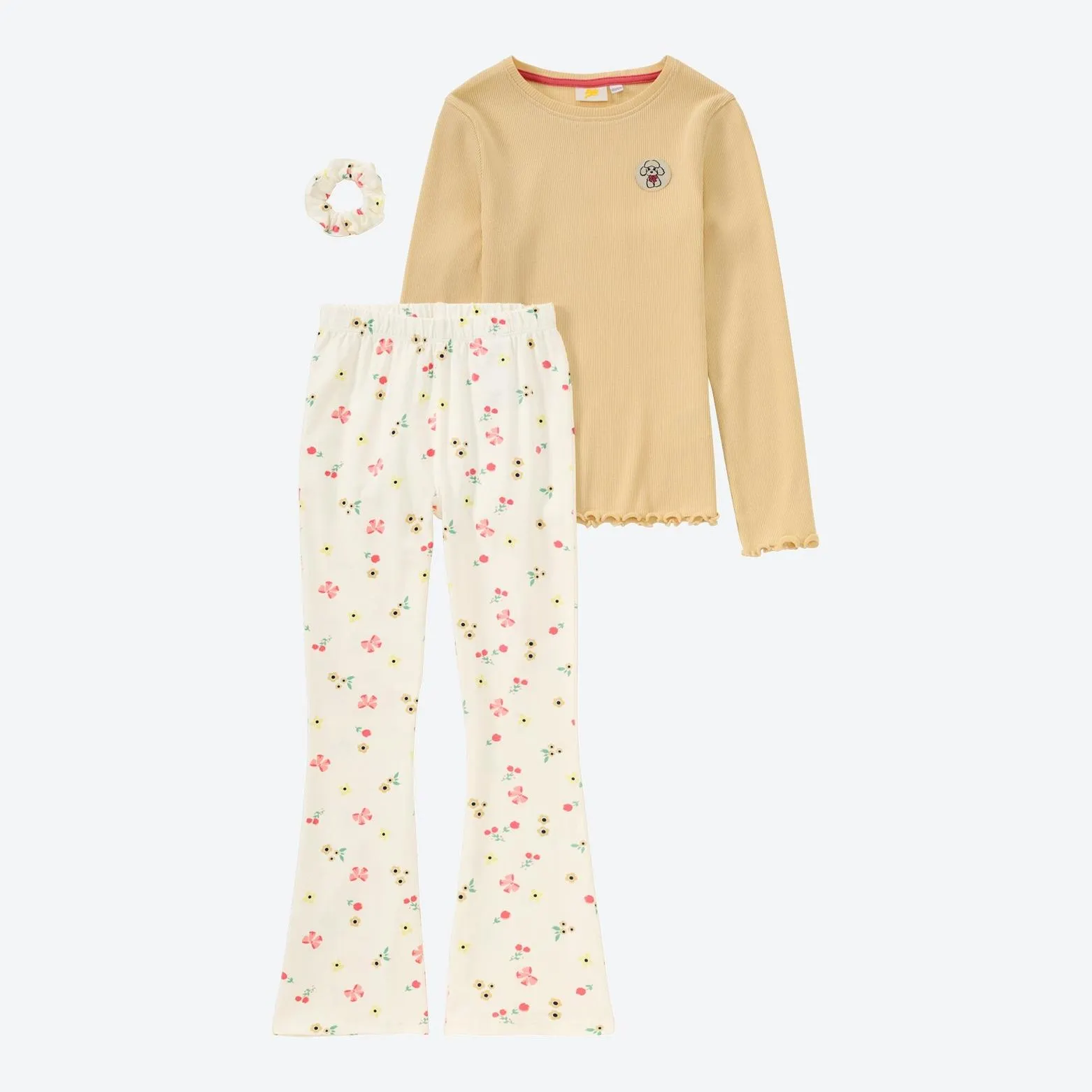 Kinder-Mädchen-Set mit hohem Baumwollanteil, 3-teilig