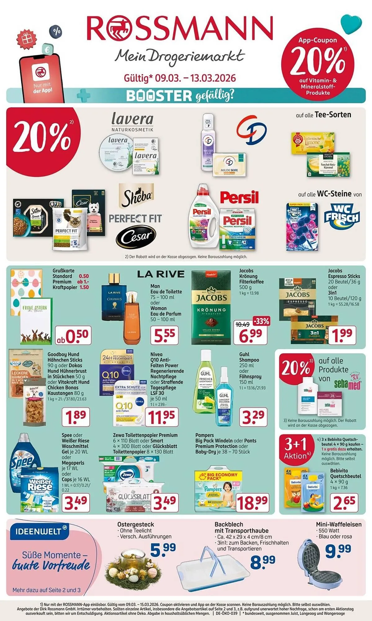 Rossmann Prospekt von 9. März bis 13. März 2026 - Prospekt seite 1