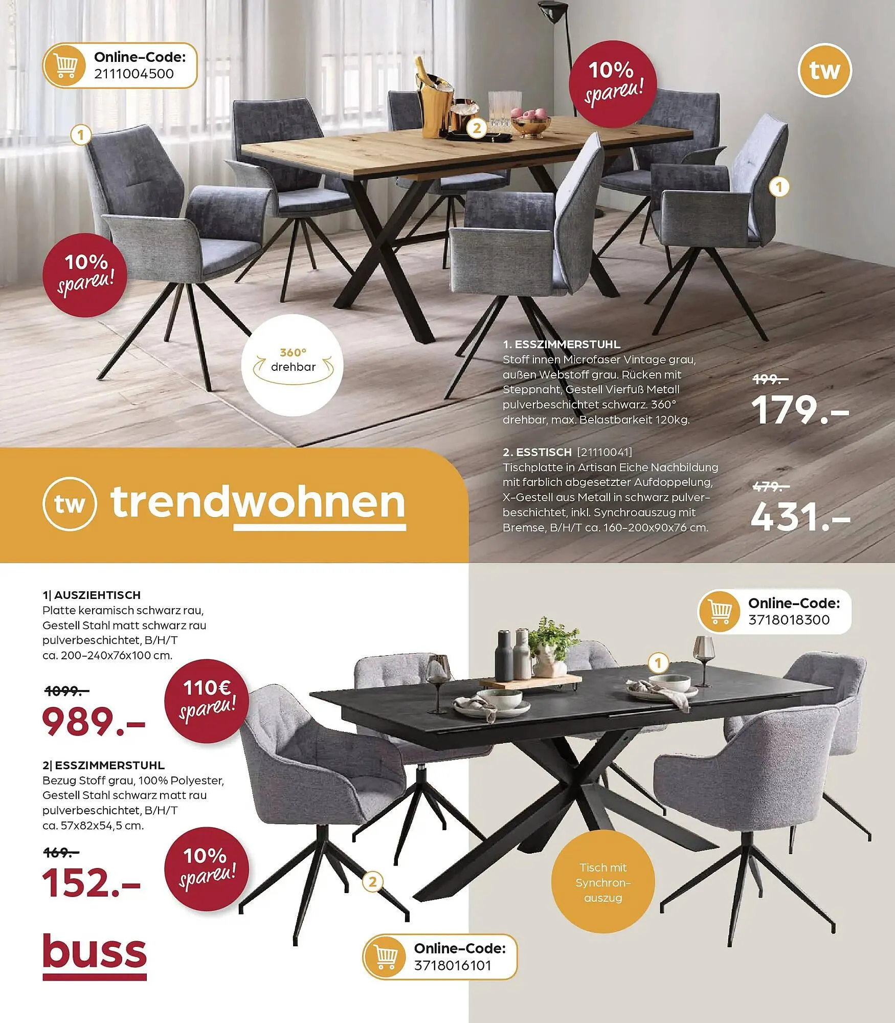 Möbel Buss Prospekt von 8. April bis 13. April 2026 - Prospekt seite 2