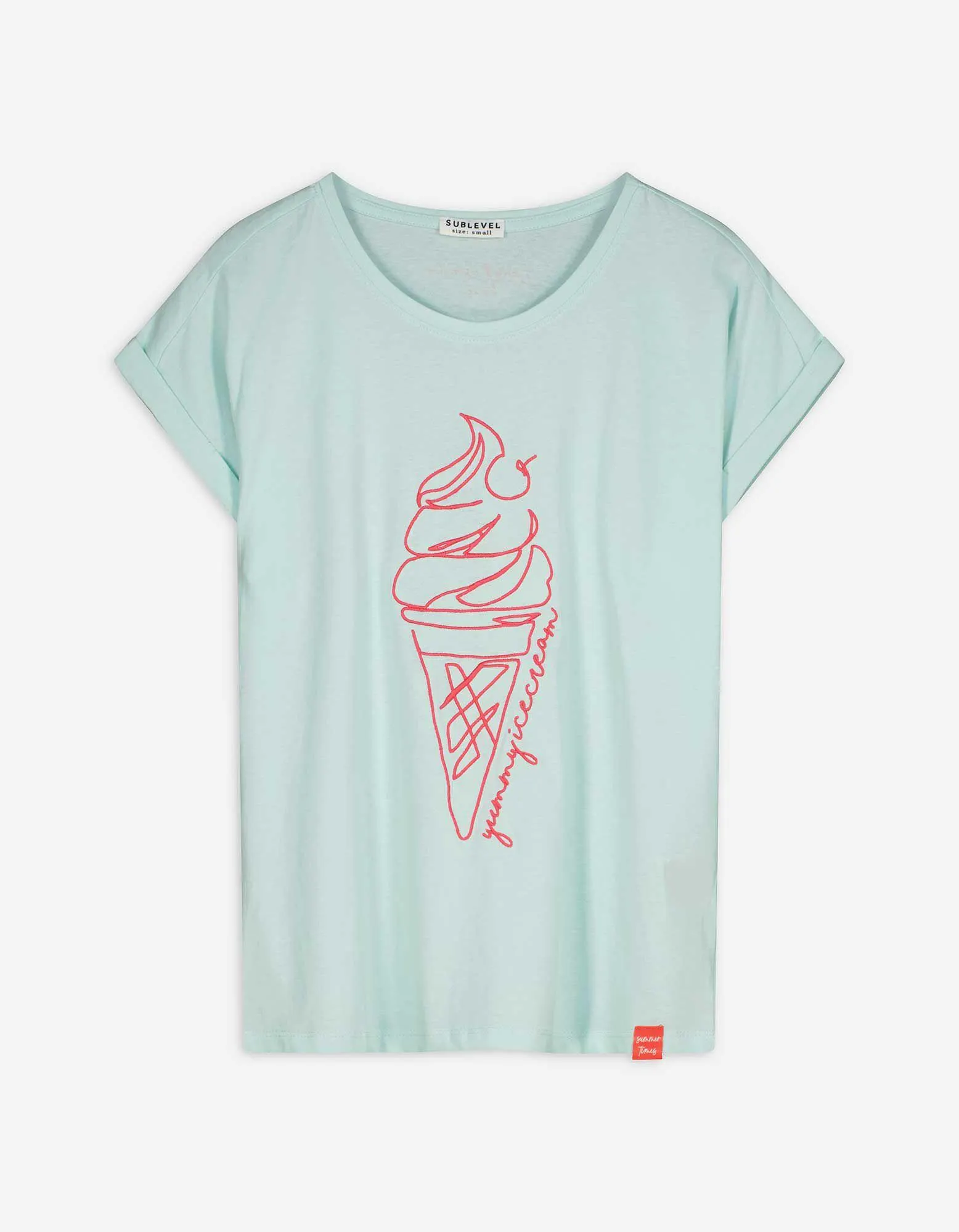 T-Shirt - Stickereien - grün