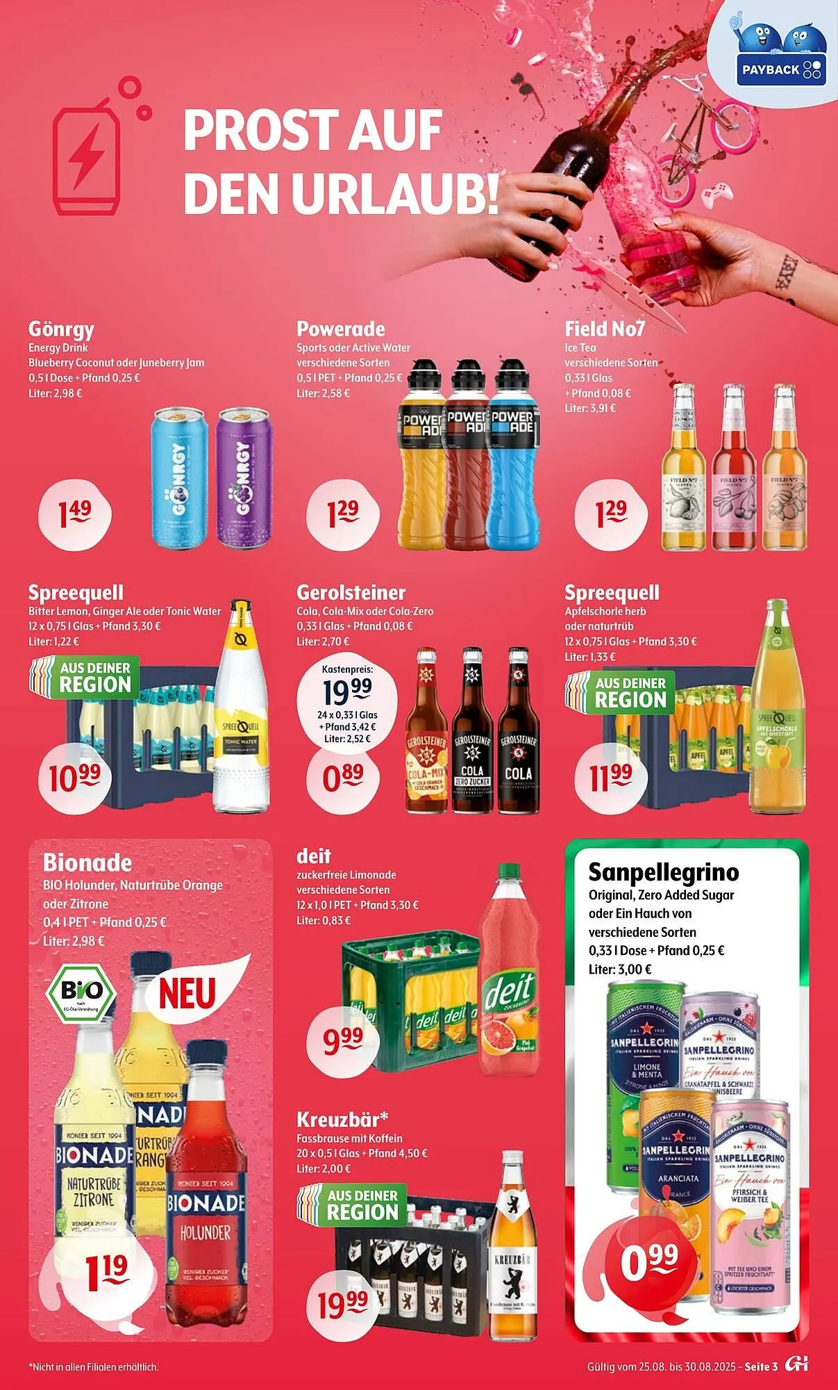Getränke Hoffmann Prospekt von 25. August bis 30. August 2025 - Prospekt seite 3