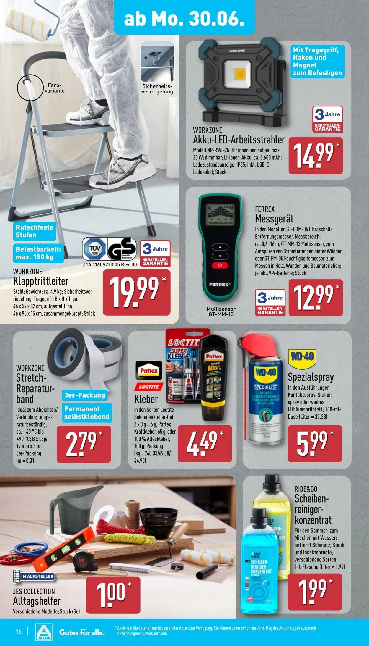 Aldi-Nord von 30. Juni bis 5. Juli 2025 - Prospekt seite 16