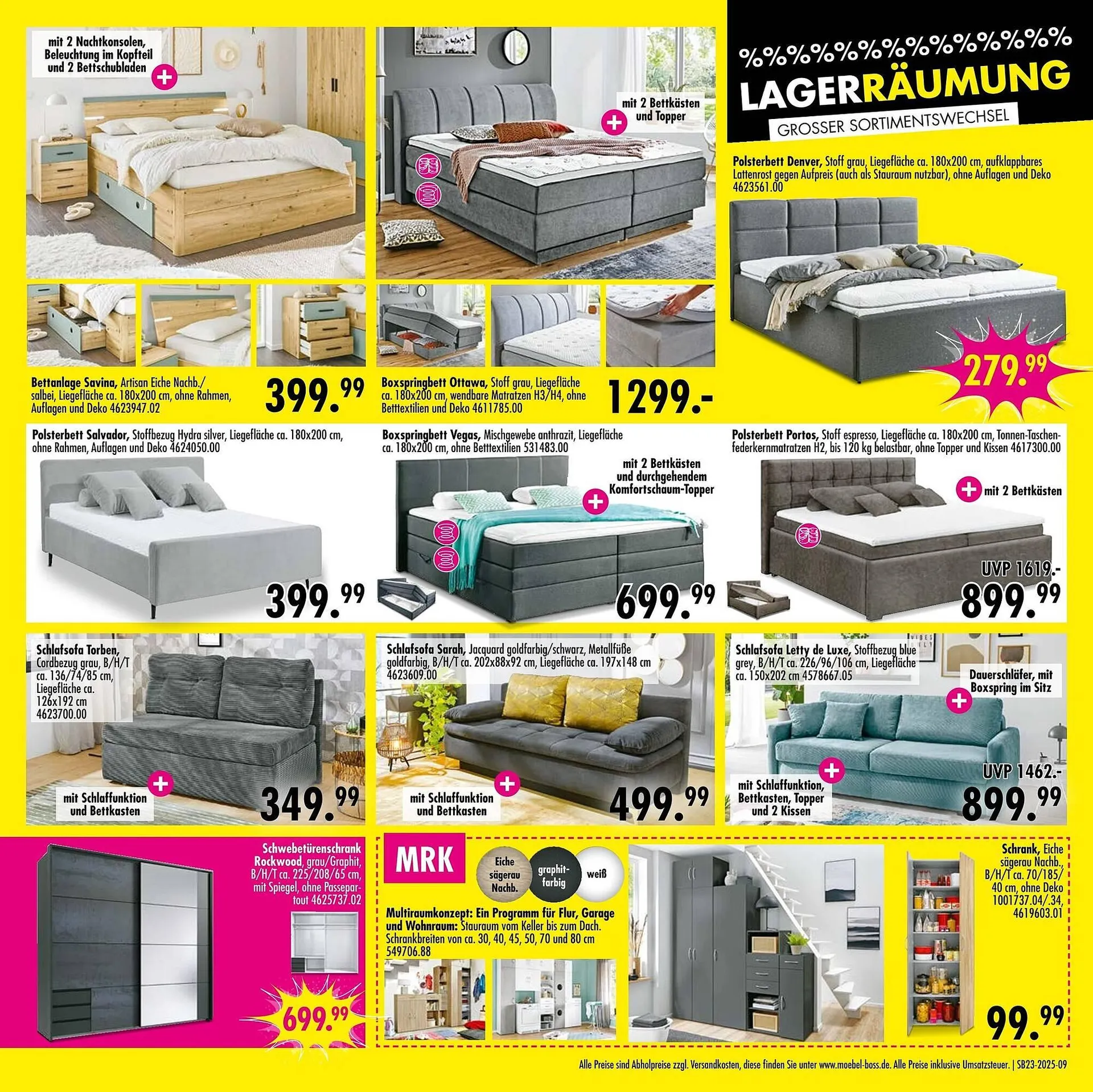 Möbel Boss Prospekt von 2. Juni bis 22. Juni 2025 - Prospekt seite 9