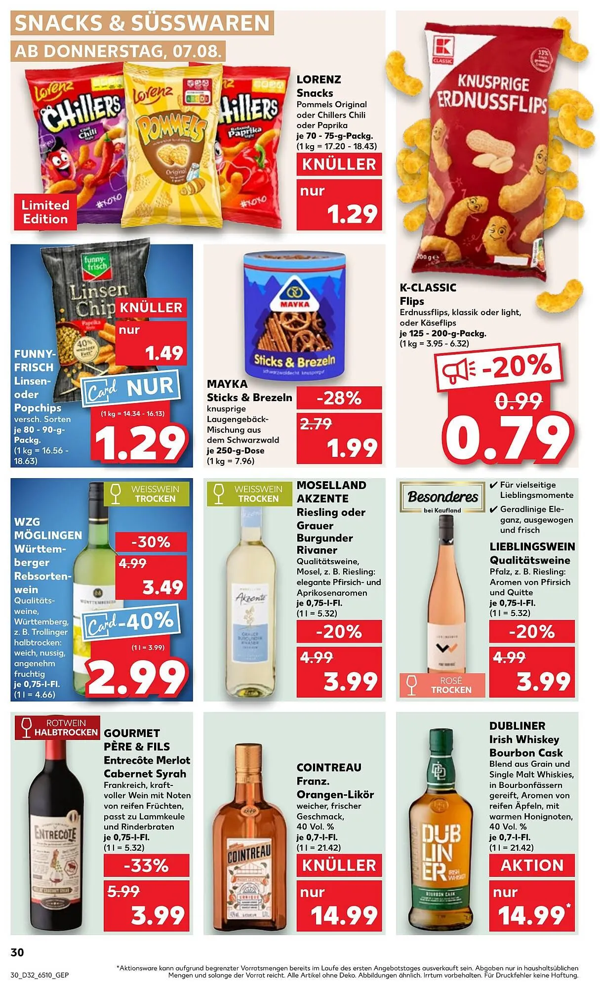 Kaufland Prospekt von 7. August bis 13. August 2025 - Prospekt seite 30