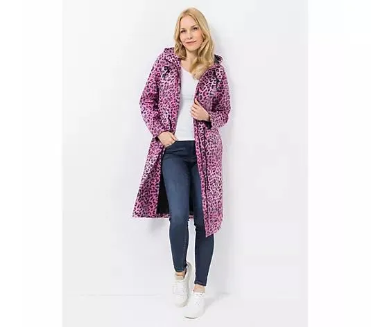 ANNI FOR FRIENDS Mantel 2-Wege-Zipper Kapuze figurumspielend