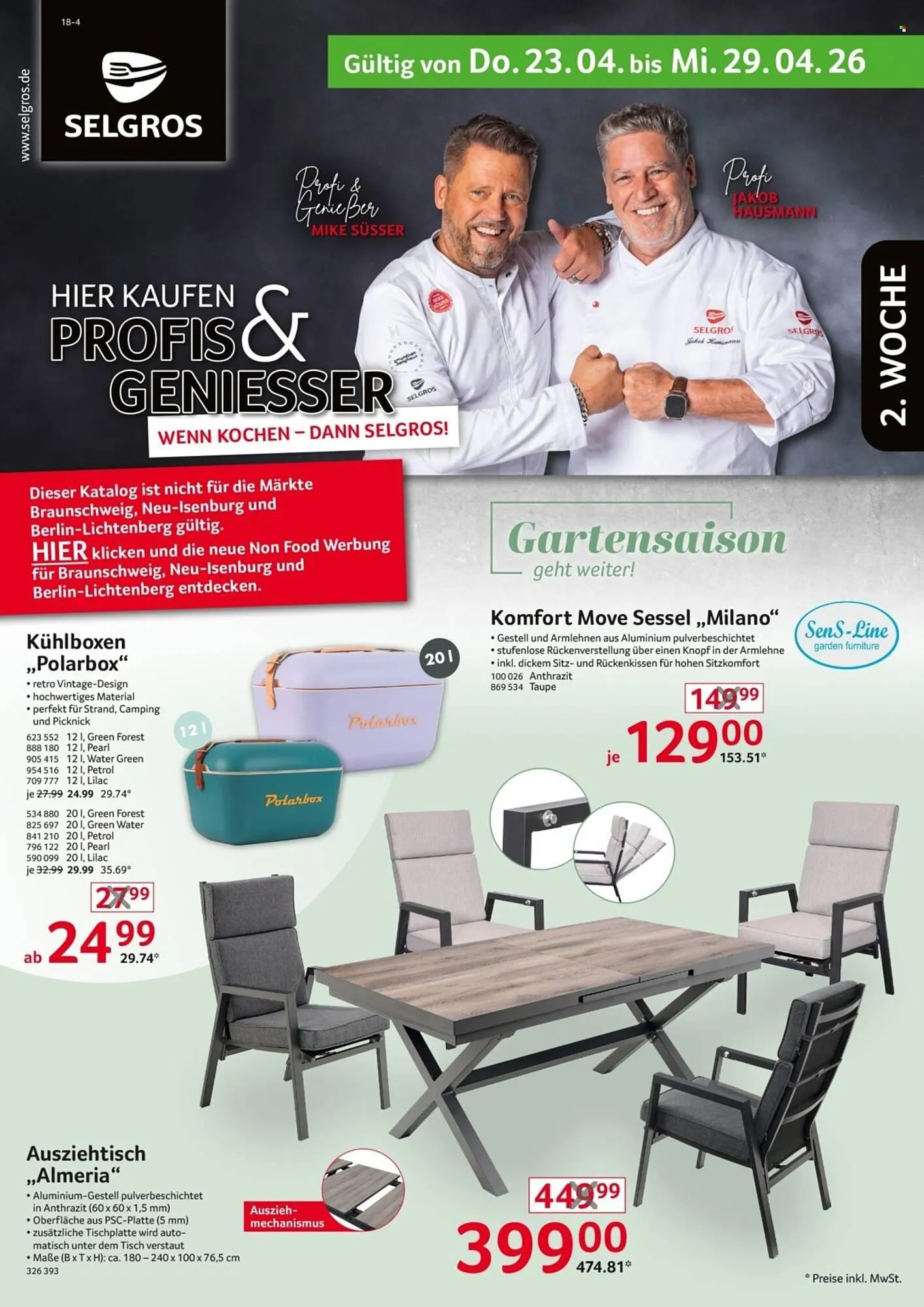 Selgros Prospekt von 23. April bis 29. April 2026 - Prospekt seite 1