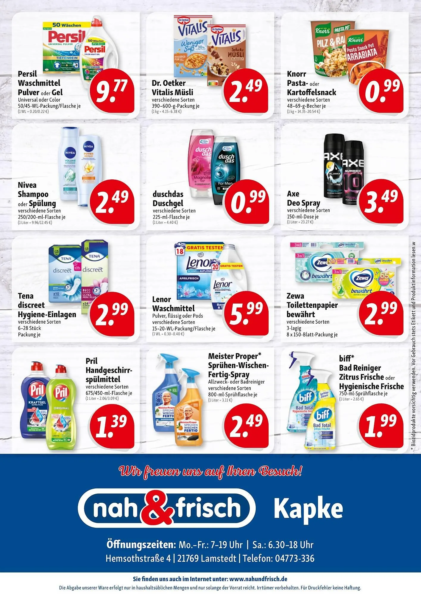 Nah & Frisch Prospekt von 20. April bis 25. April 2026 - Prospekt seite 12