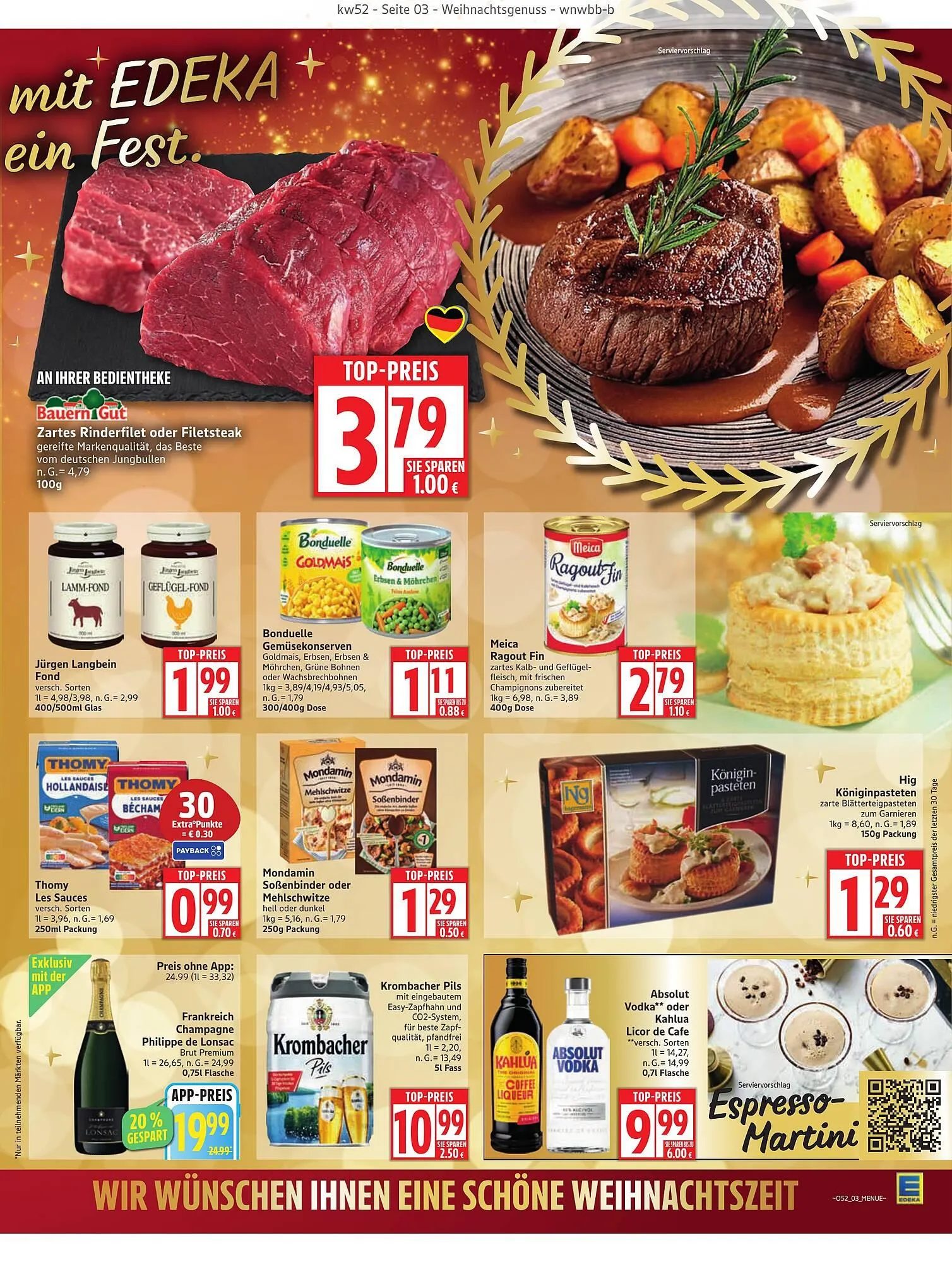Edeka Prospekt von 22. Dezember bis 27. Dezember 2025 - Prospekt seite 3