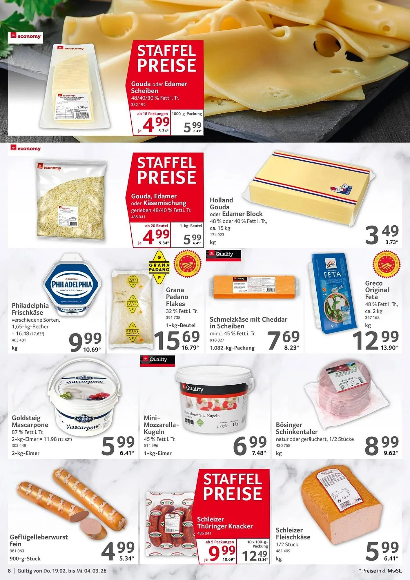 Selgros Prospekt von 19. Februar bis 5. März 2026 - Prospekt seite 8