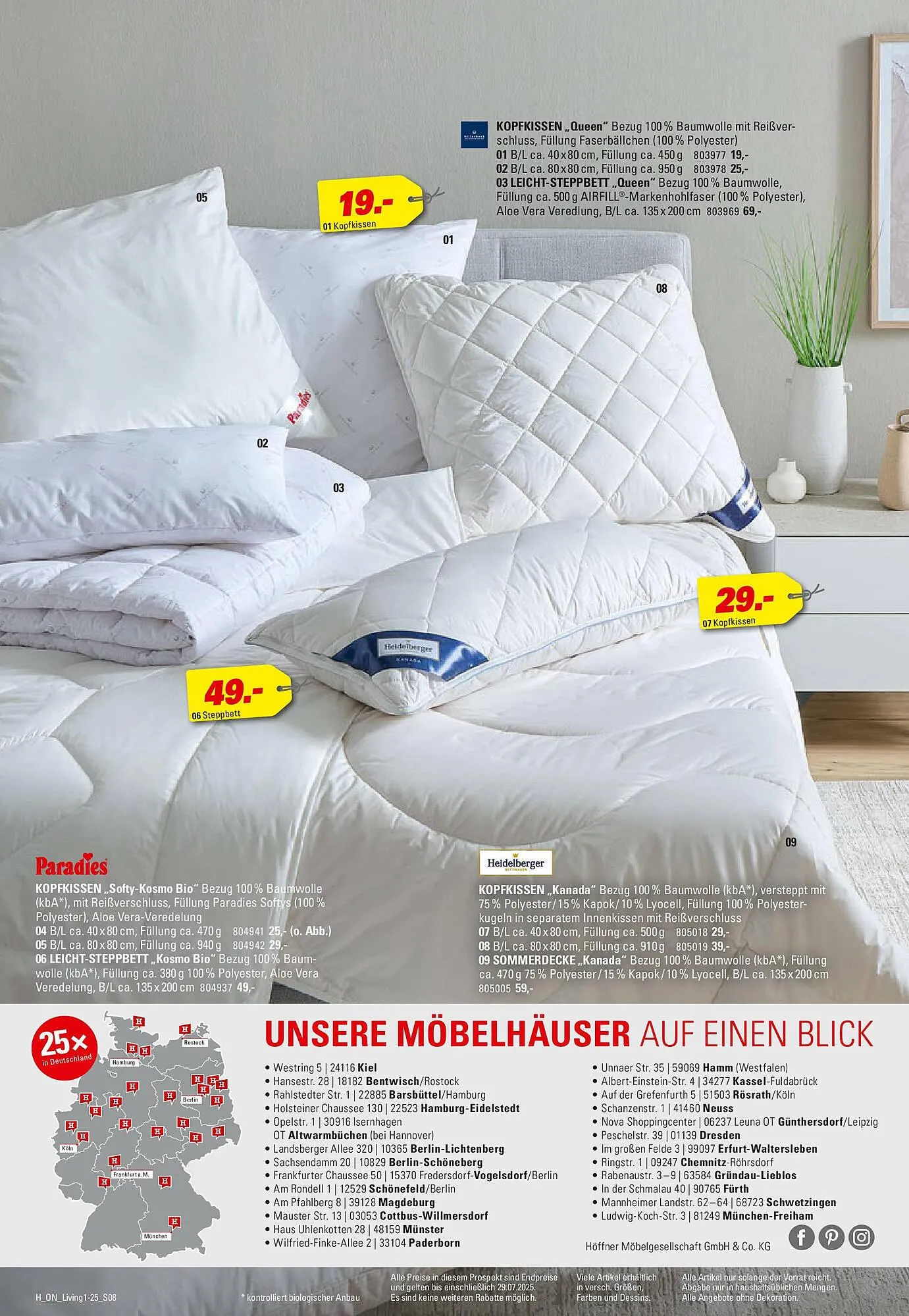 Höffner Prospekt von 3. Juni bis 29. Juli 2025 - Prospekt seite 8