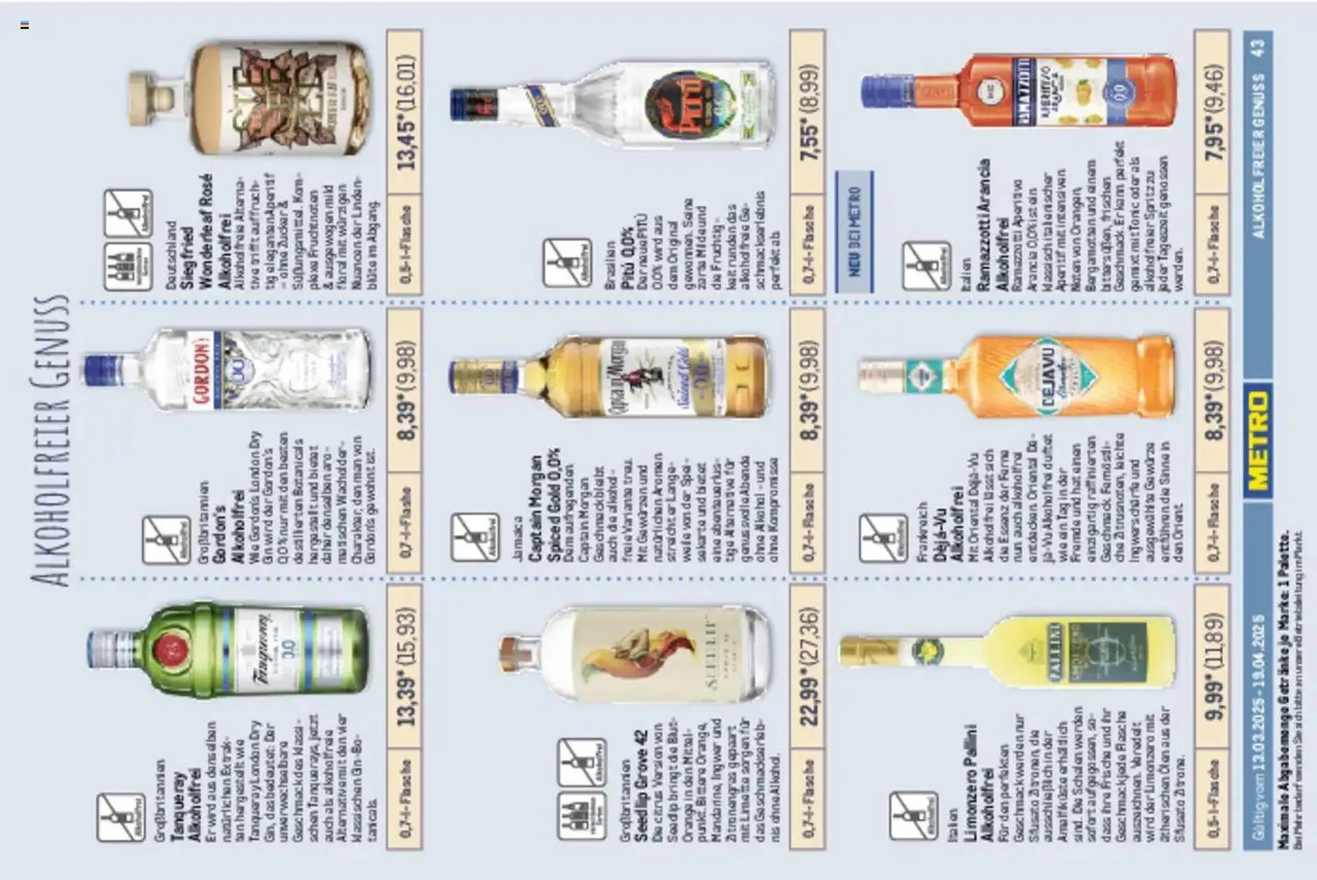 METRO Prospekt von 13. März bis 19. April 2025 - Prospekt seite 43