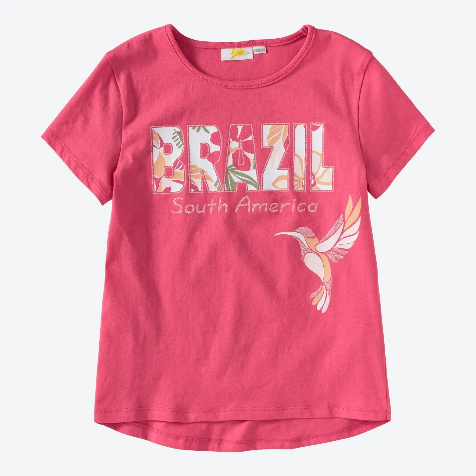 Kinder-Mädchen-T-Shirt mit Vogel-Aufdruck