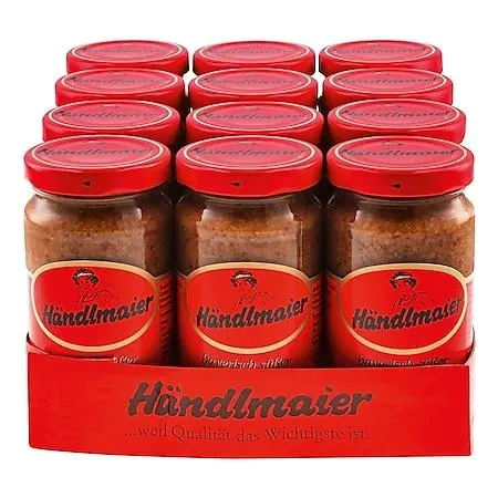 Händlmaier Süßer Hausmachersenf 200 ml, 12er Pack