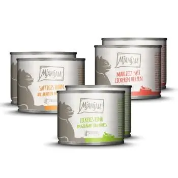MjAMjAM Nassfutter Katze Adult 6x200 g Mixpaket 1