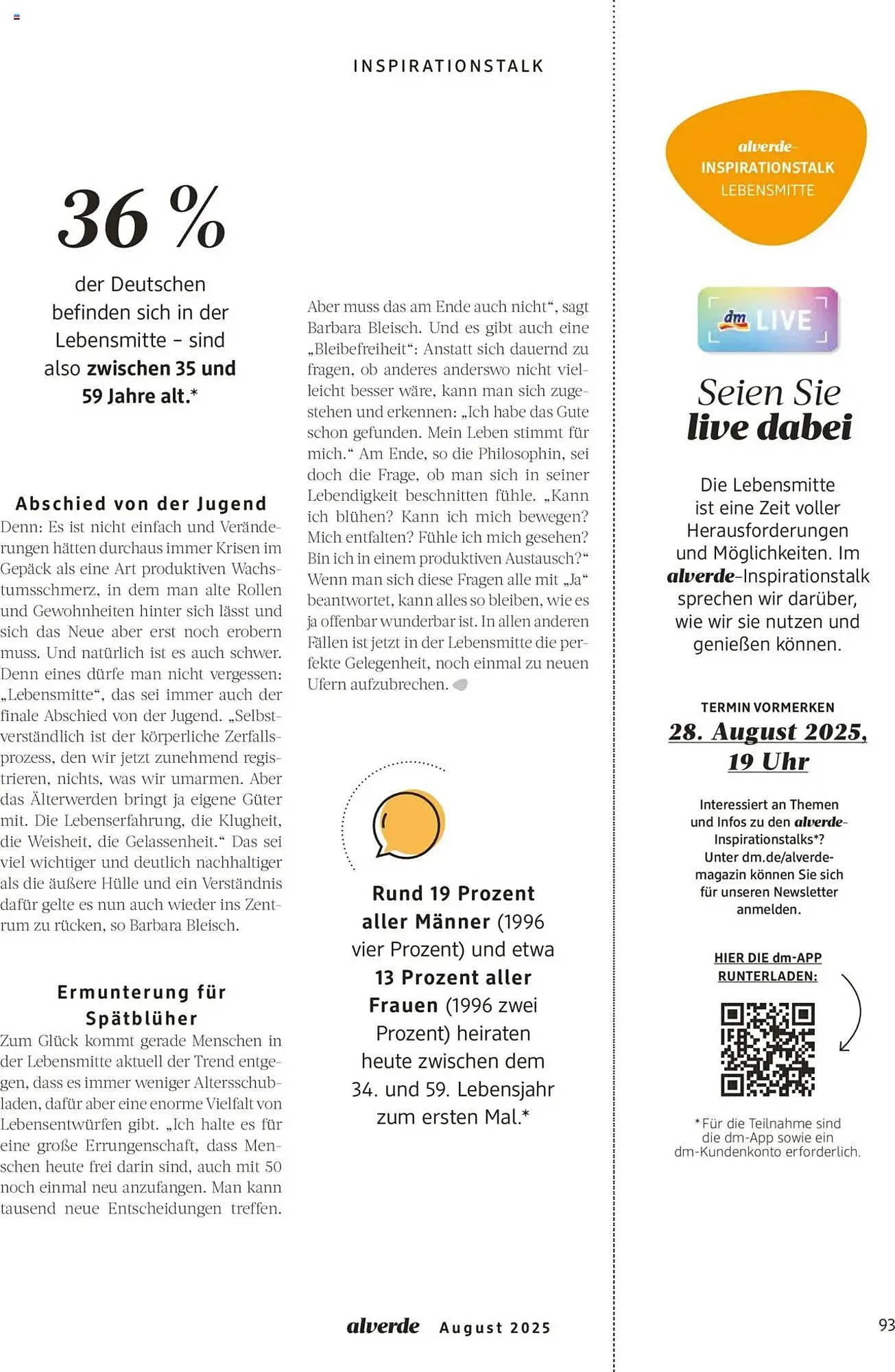 dm drogerie Prospekt von 1. August bis 31. August 2025 - Prospekt seite 93