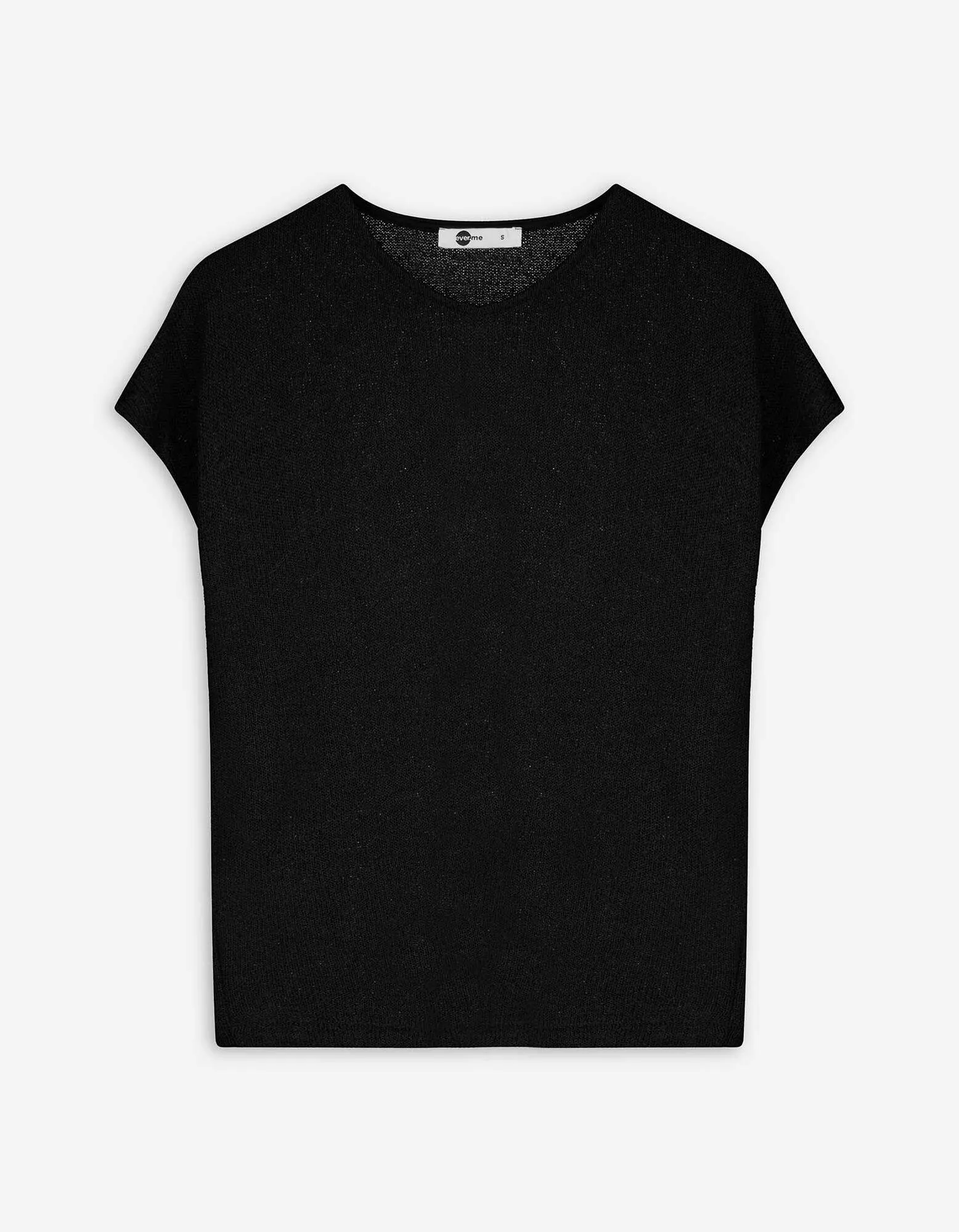 Strickshirt - Viskose-Mix - schwarz