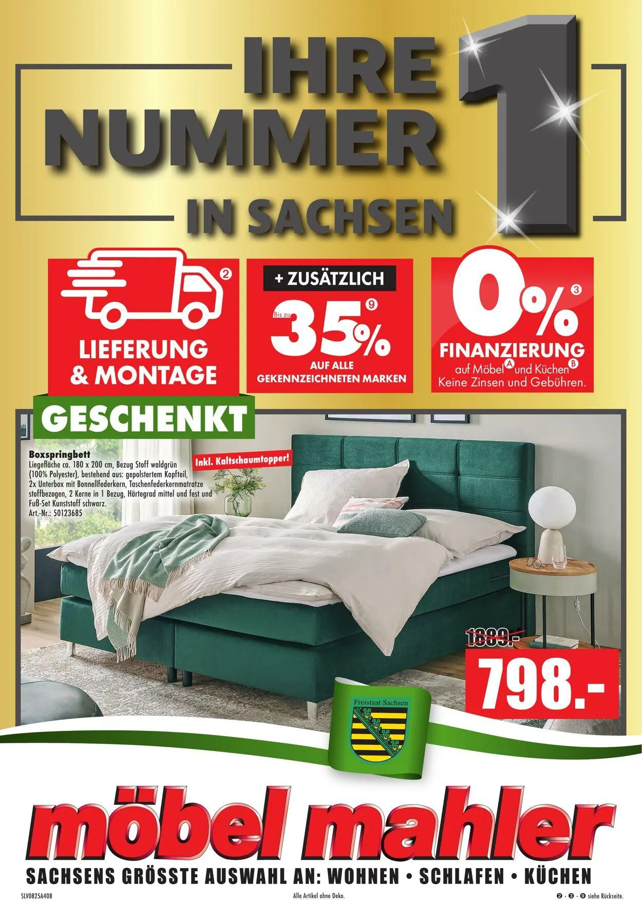 Möbel Mahler Aktueller Prospekt von 8. Oktober bis 22. Oktober 2025 - Prospekt seite 1