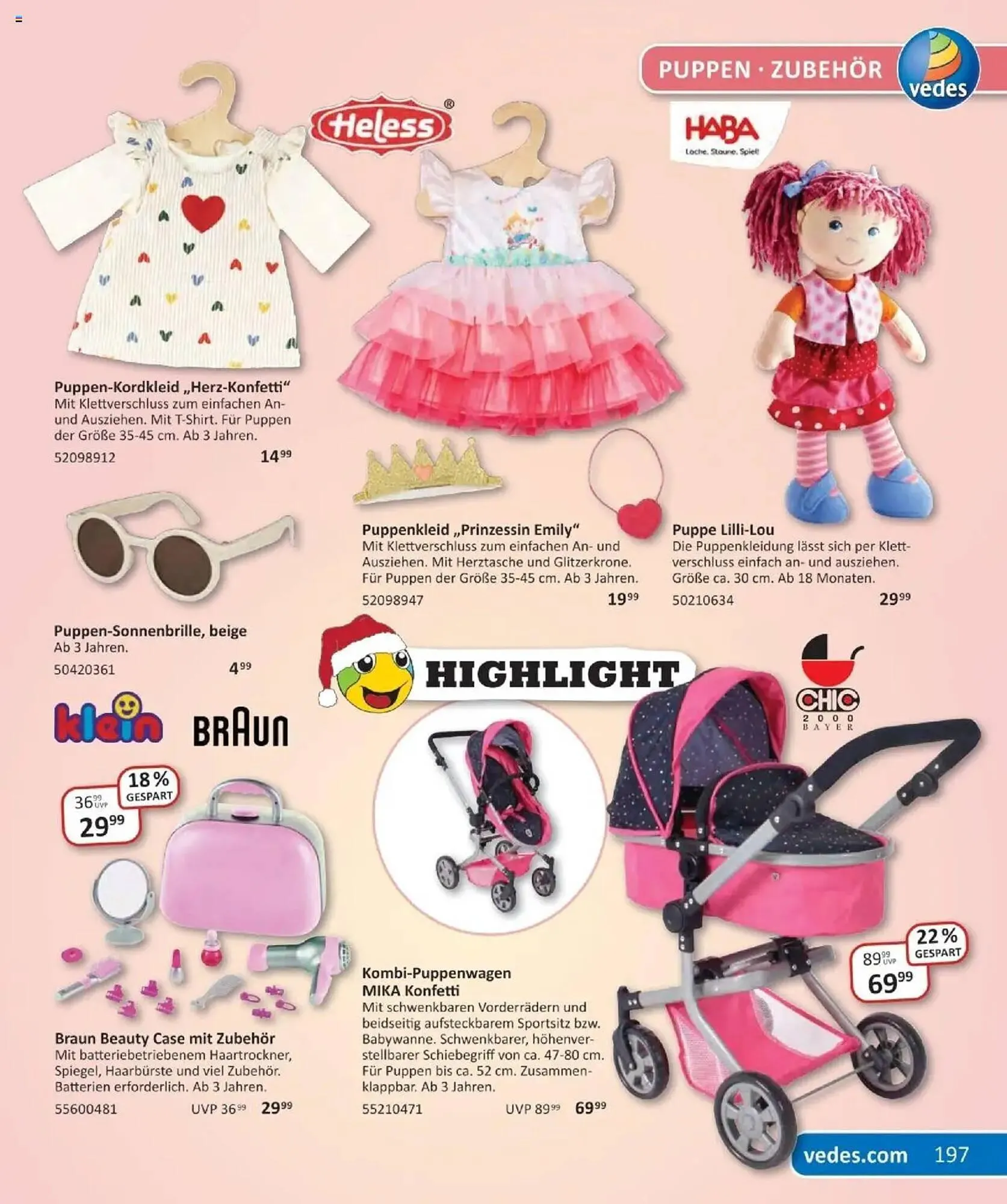 Vedes Prospekt von 29. September bis 6. Januar 2026 - Prospekt seite 197