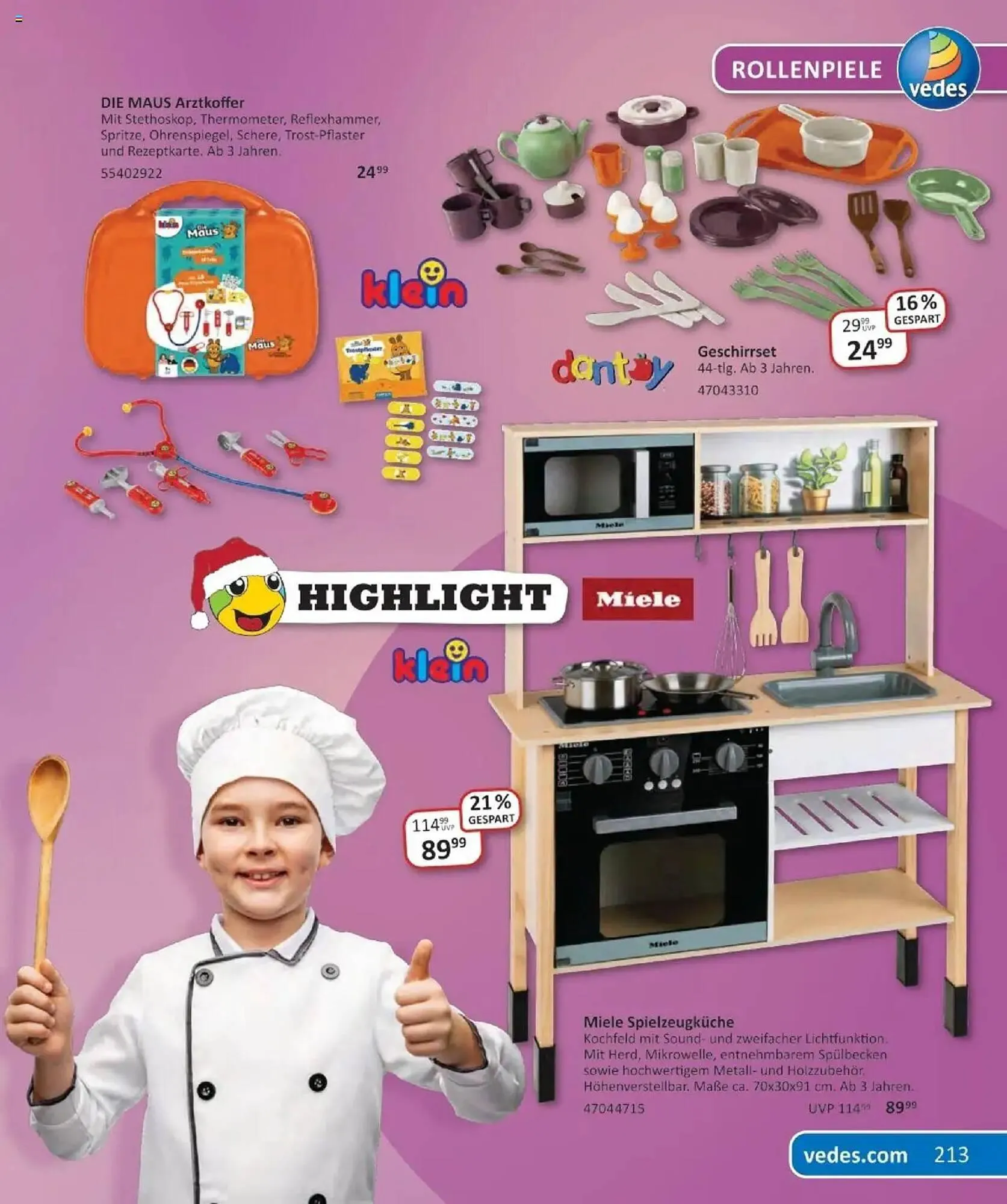 Vedes Prospekt von 29. September bis 6. Januar 2026 - Prospekt seite 213