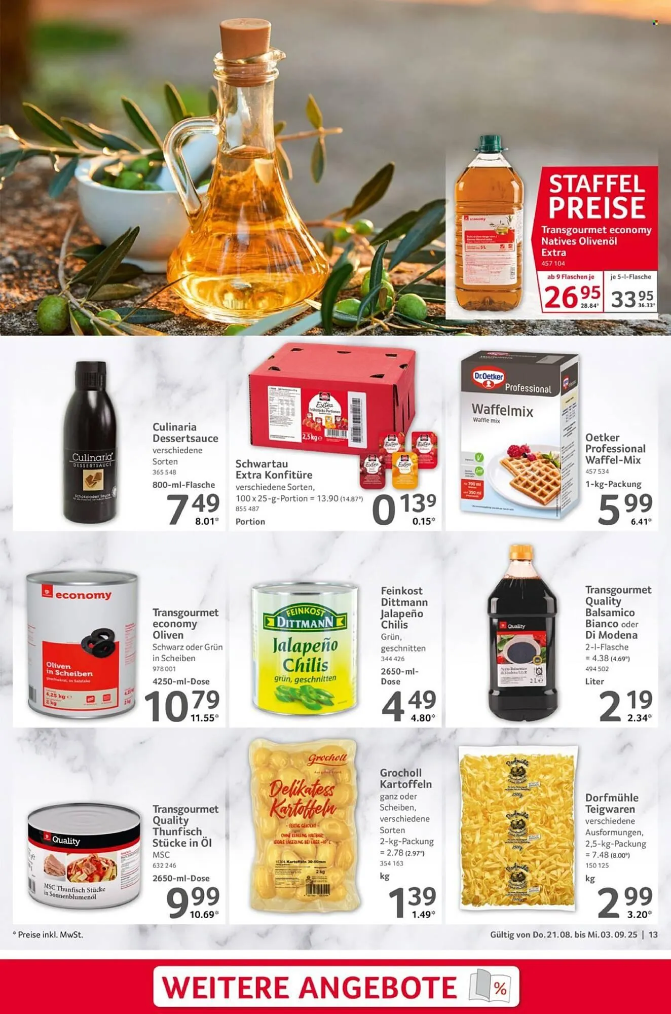 Selgros Prospekt von 21. August bis 3. September 2025 - Prospekt seite 13